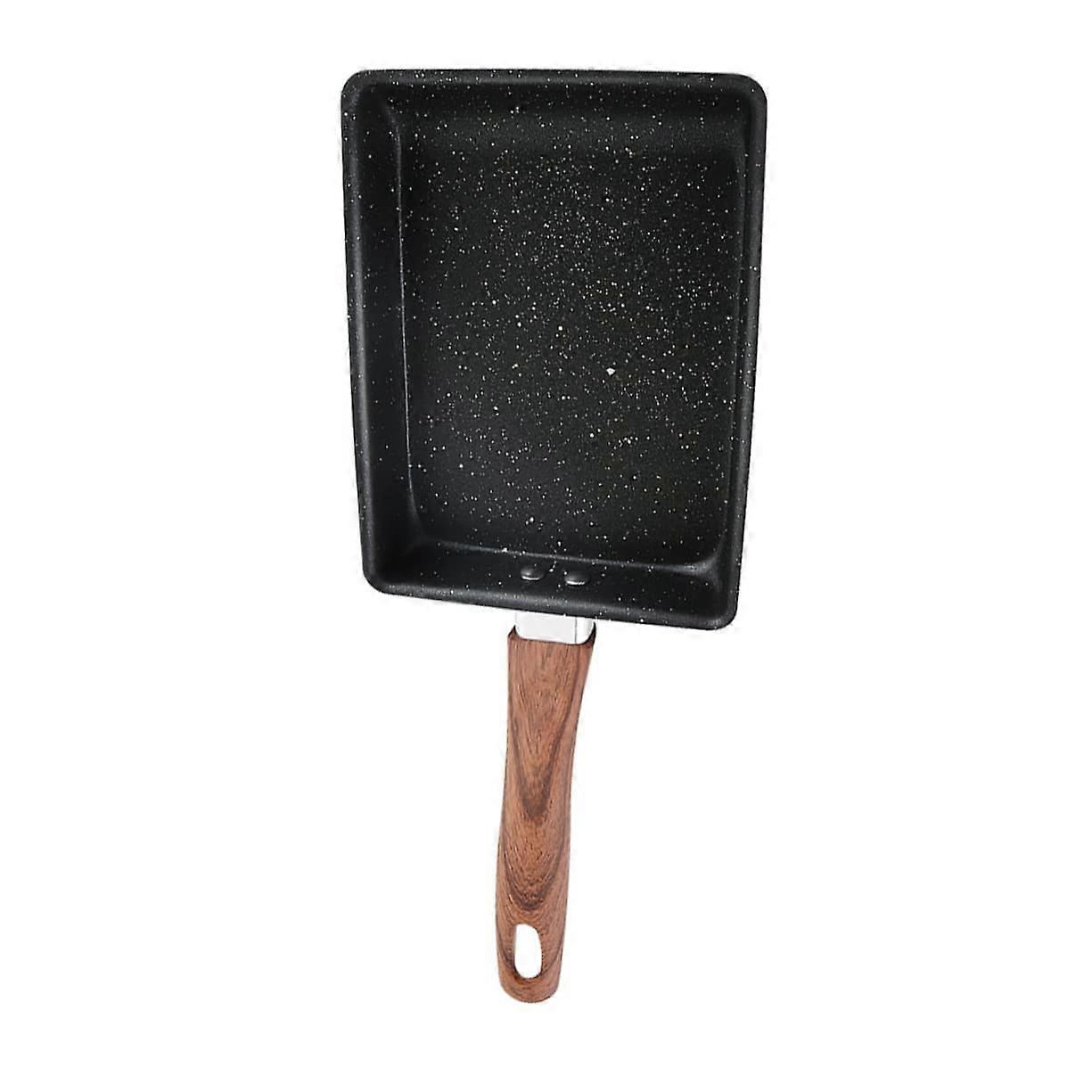 1Pc Non Stick Frying Pan Square Tamagoyaki Skillet for Outdoor Camping Lightweight Egg Pan with Ergonomic Handle Convenient Hanging Design Material