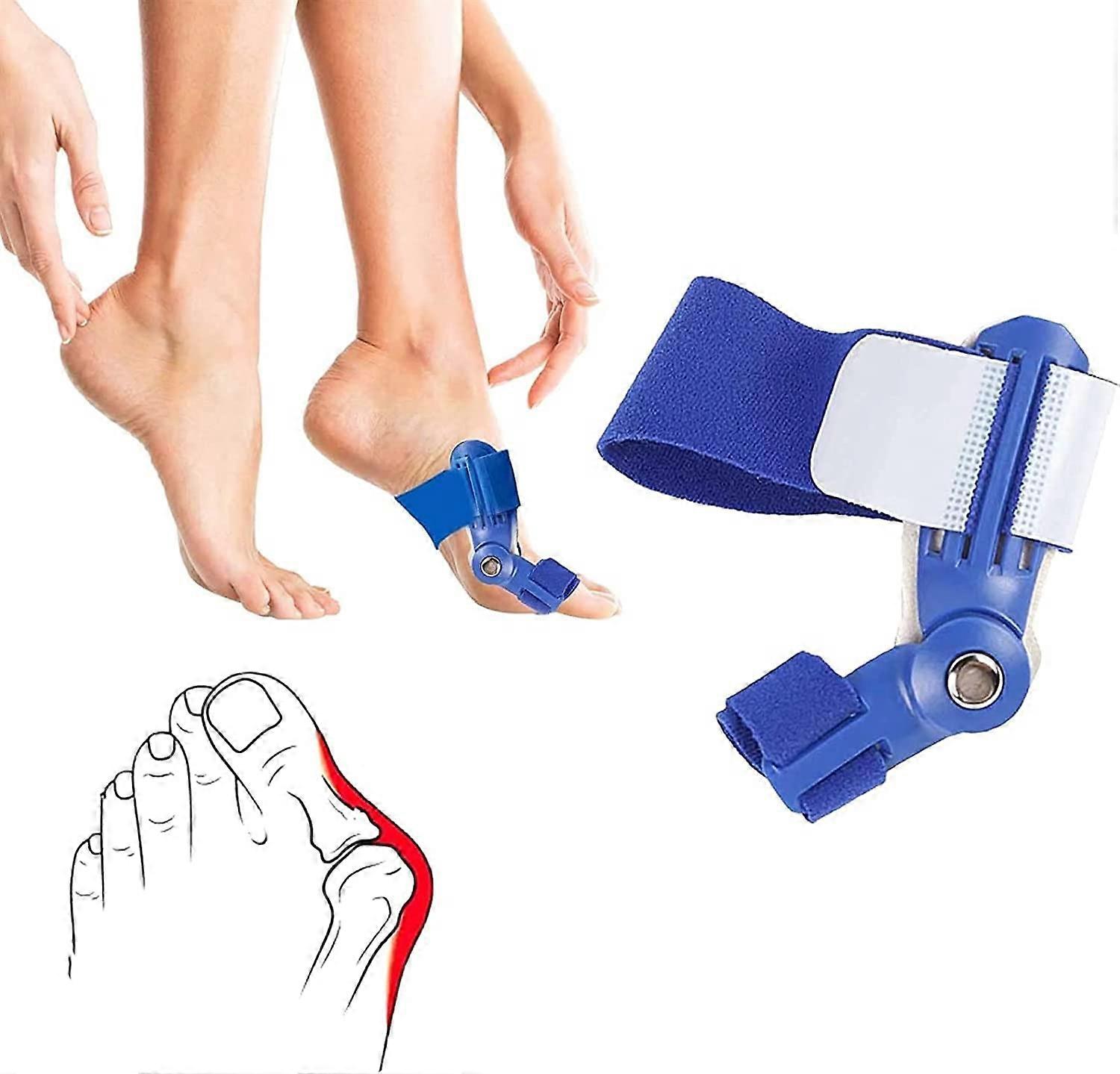 2 Pack Bunion Corrector for Men and Women, Large Toe Relief, Adjustable Splint Pads