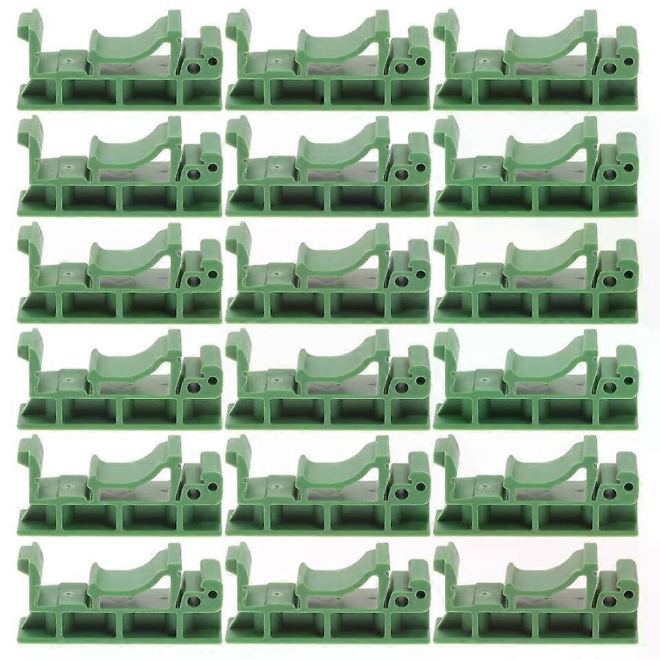 DIN Rail Base Mounting Hardware Accessories, 18 PCS Nylon Bracket Holder Connectors for PCB Electronic Devices