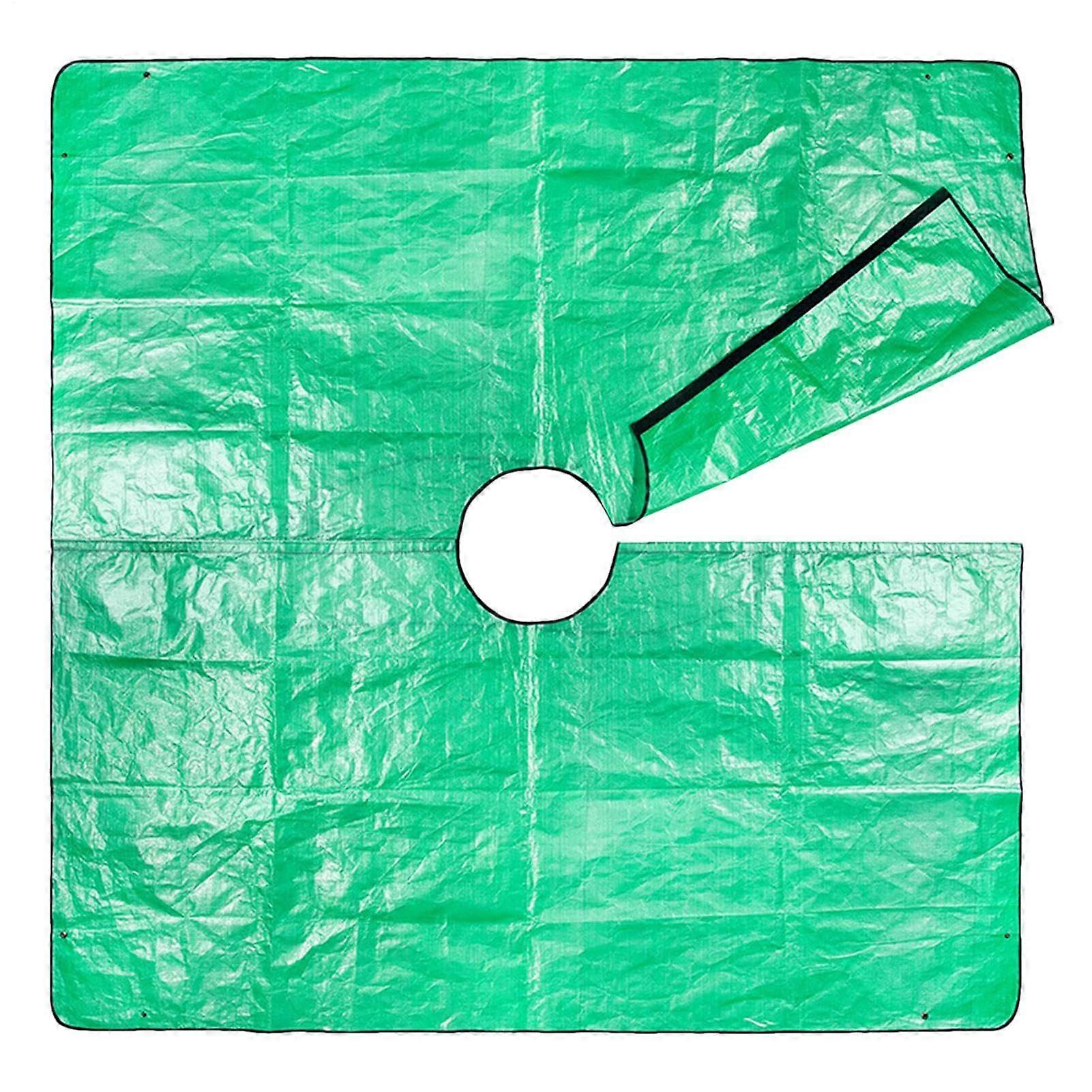 Waterproof Garden Tarp with Corner Grommets for Tree Pruning and Landscape Ground Protection