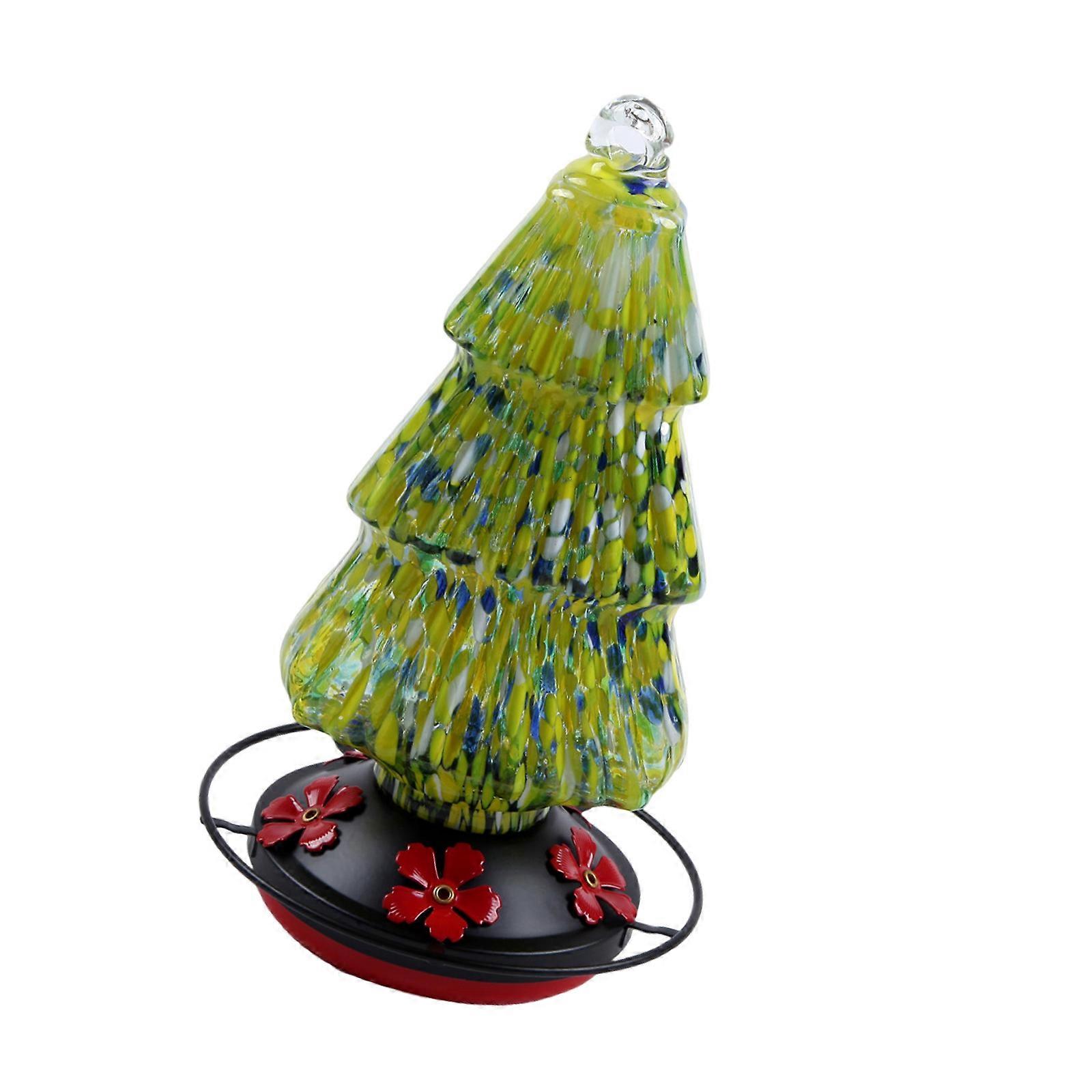 Beautiful Bird Water Feeders Garden Red Decoration Multiple Hummingbird Feeders Easy Filling Red Color for Hummingbird  Yellow