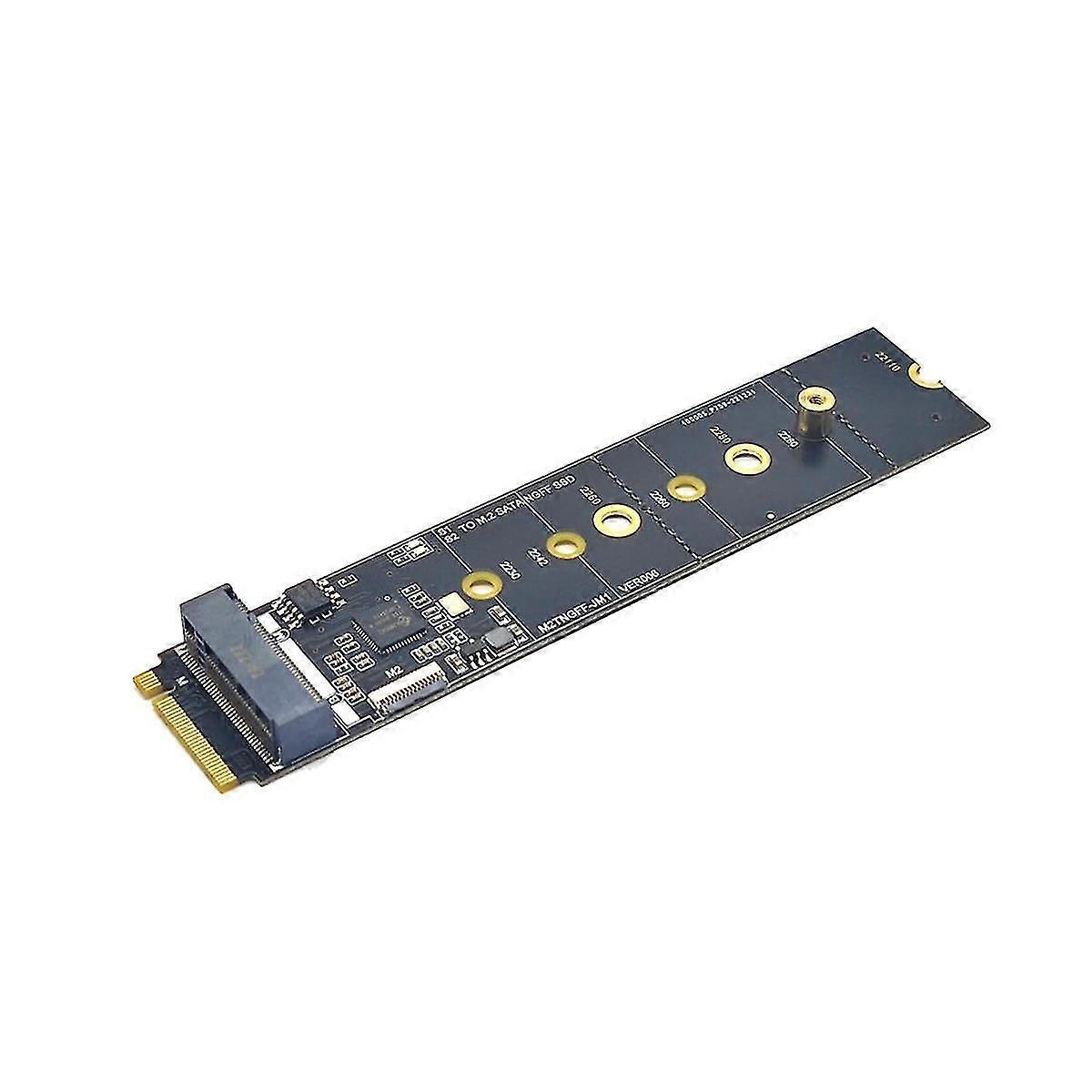 M2 KEY-M NVME PCI-E to SATA3.0 Expansion Card to Transfer Card Free Drive JMB582