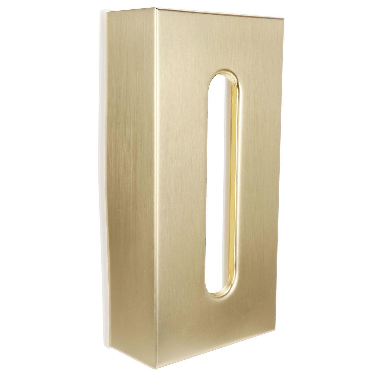 Tissue Box Innovative Rectangular 304 Stainless Steel Napkin Paper Holder Container Gold