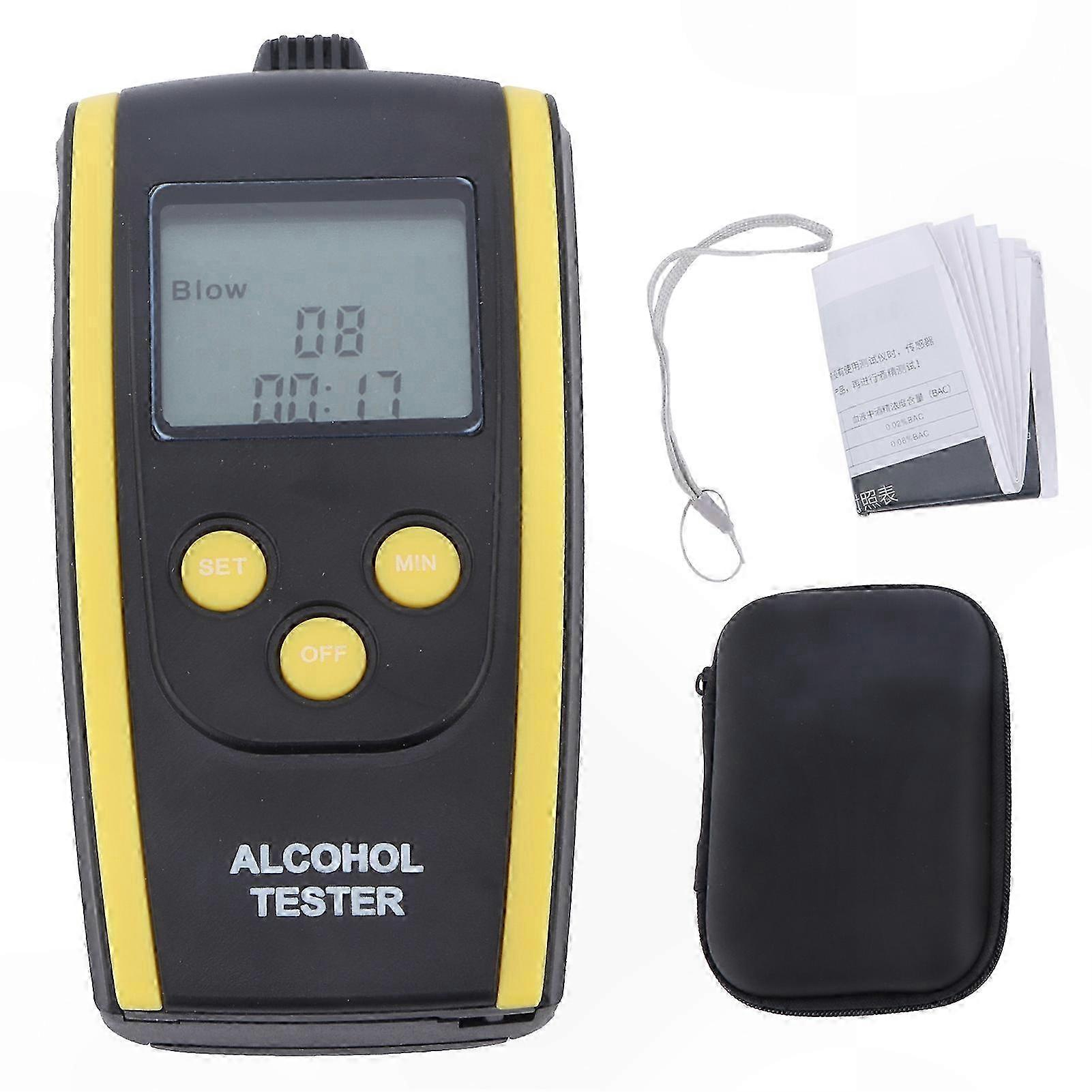 Portable Alcohol Tester with High Accuracy for Safe Driving Non-Contact Rechargeable Breathalyzer Device