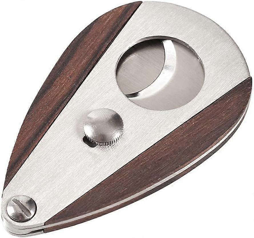 Teardrop 54-Ring Gauge Redwood 440 SS Cigar Cutter
