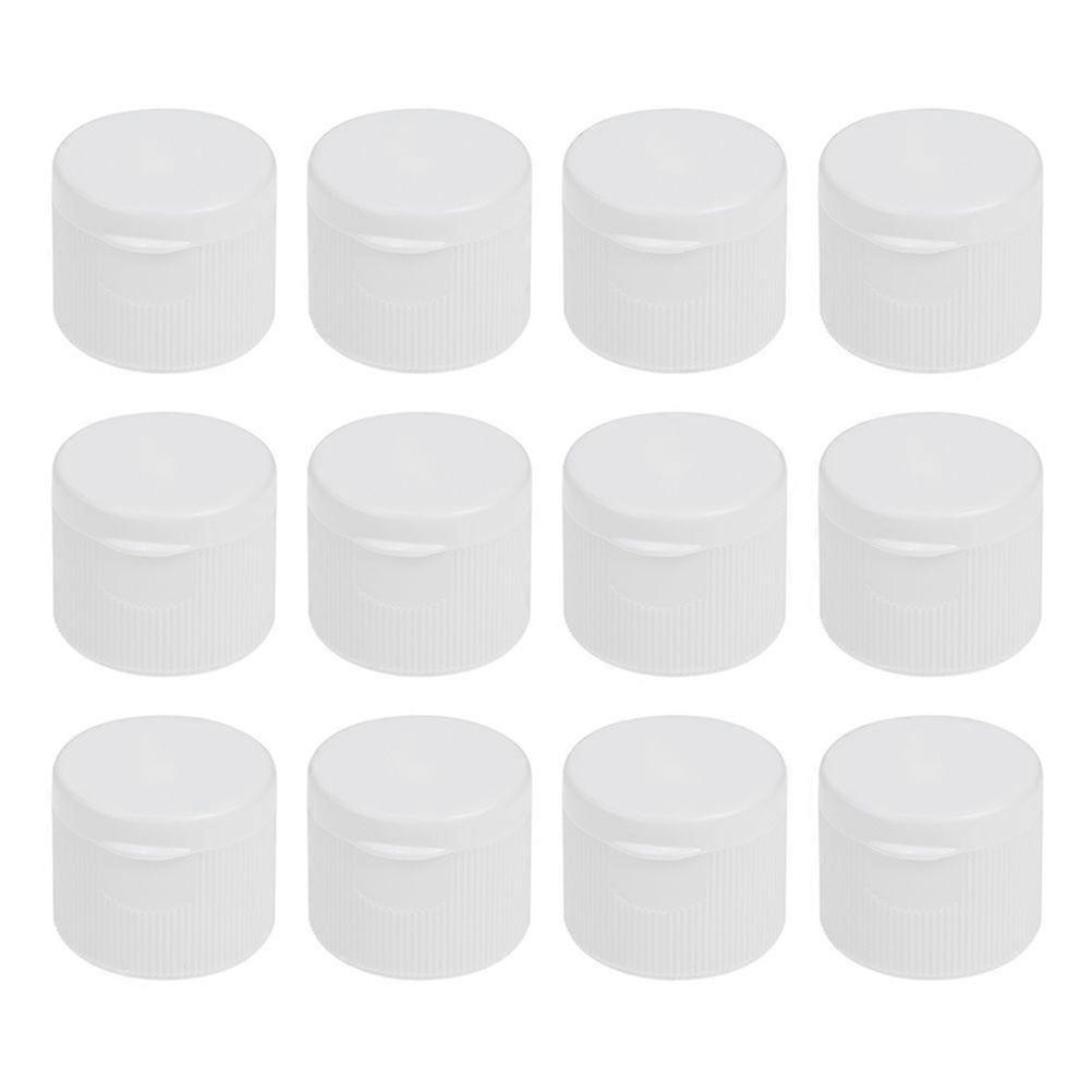 40pcs Bouchons de bouteilles en plastique Bouteilles d’eau de sport Couvercles de remplacement compatibles pour bouteilles de 28 mm