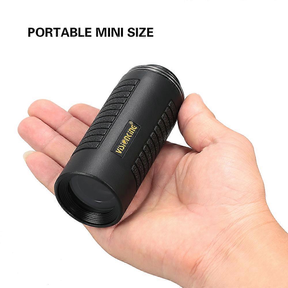 Visionking 25x30 High Power Mini Compact Monocular BAK4 Roof Prism Portable Collapsible Telescope