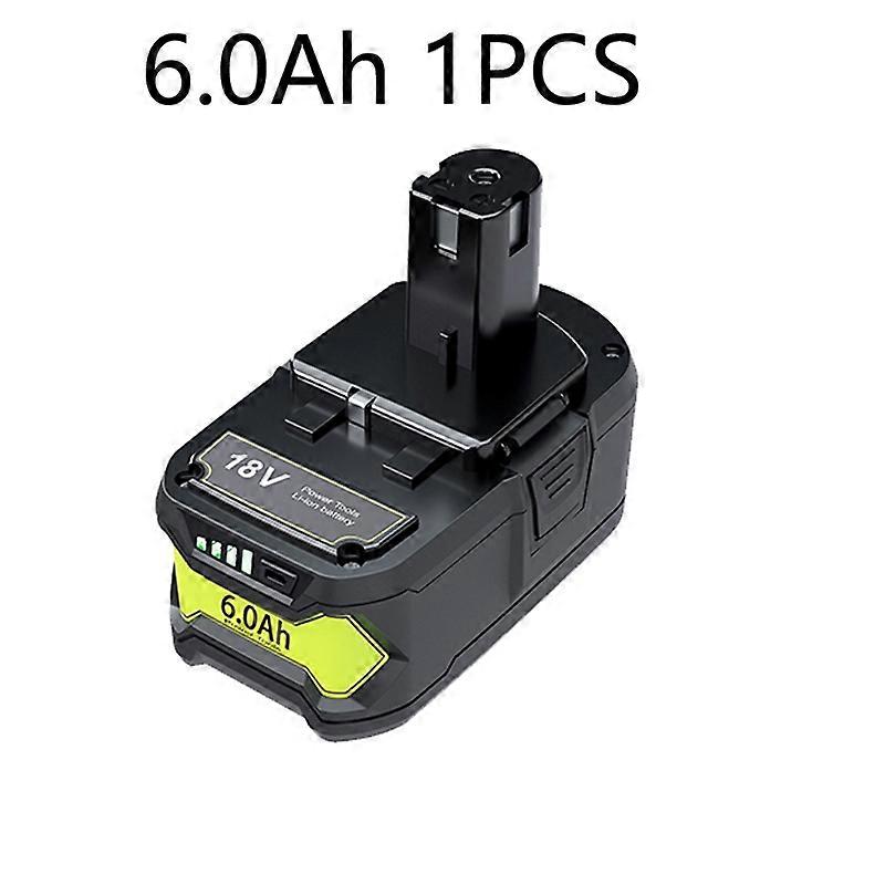 6Ah for RYOBI P108 18V One+ Plus Battery 18 Volt Lithium-Ion Power Tools P104 P107 RB18L50 RB18L20 P108