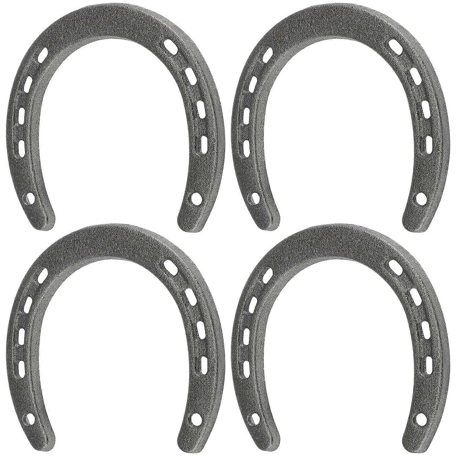 Vintage Iron Horseshoe Wall Art 16 Pcs Decorative Supplies for Wedding Home and Office Spaces Dark Brown Retro Style