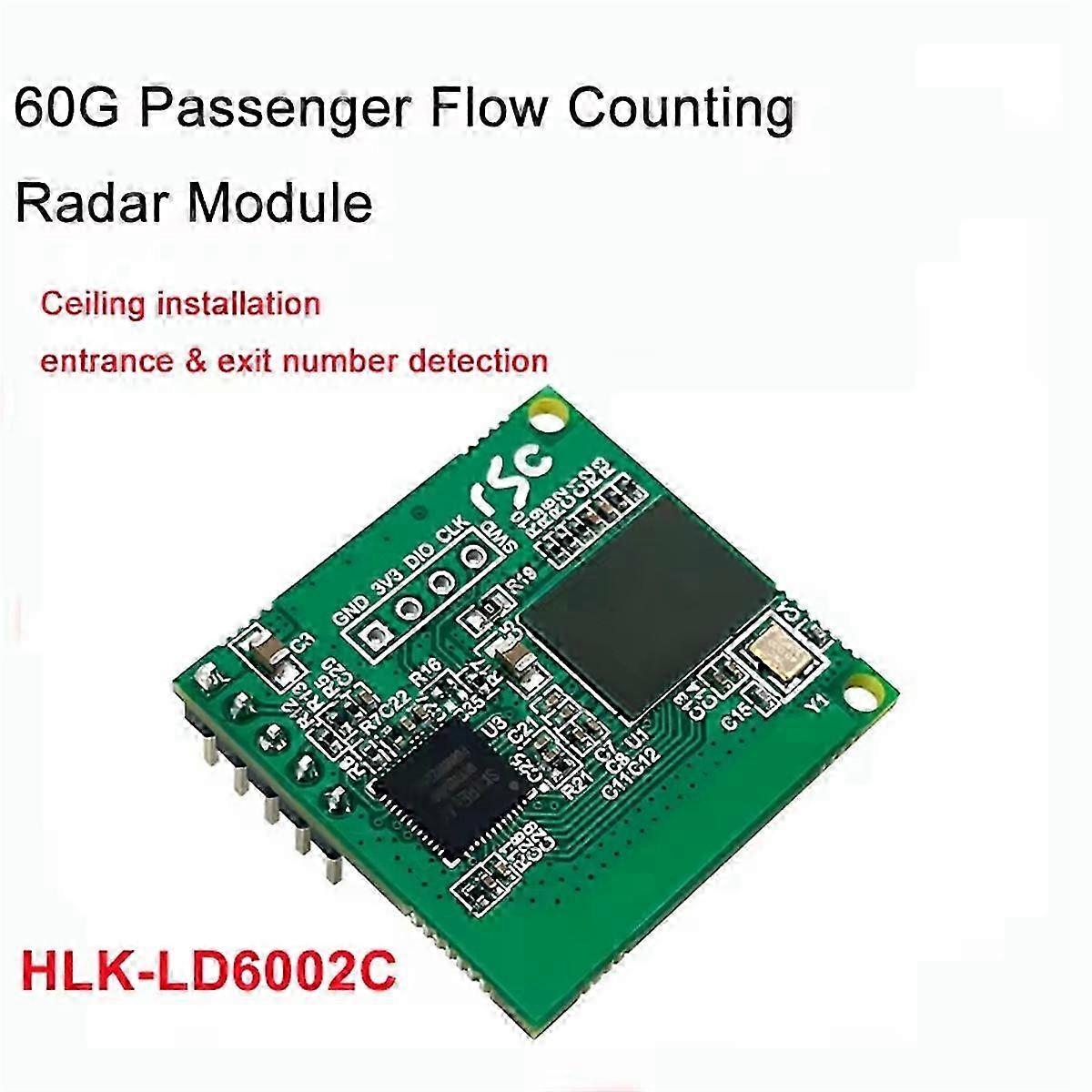 Optimised Title: "LD6001C Millimeter Wave Radar Sensor Module for Passenger Flow Statistics at 60GHz - Entrance & Exit Counting