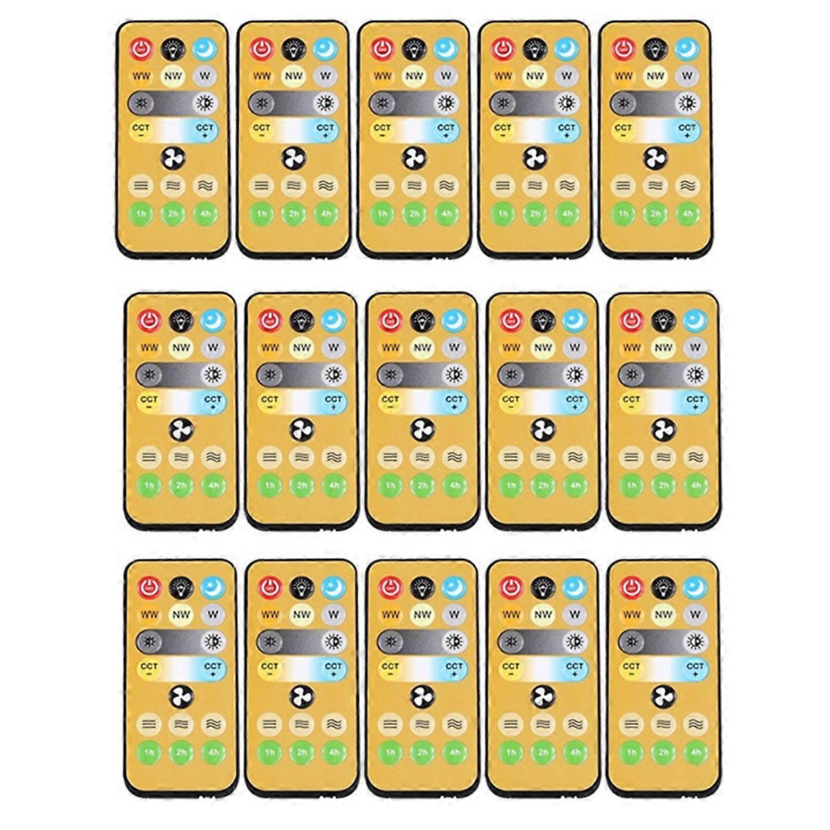 15pcs Wireless Switches 3-Speed Timing Remote Control for E27 Ceiling Fan Light 1-4h Timing Remote Control