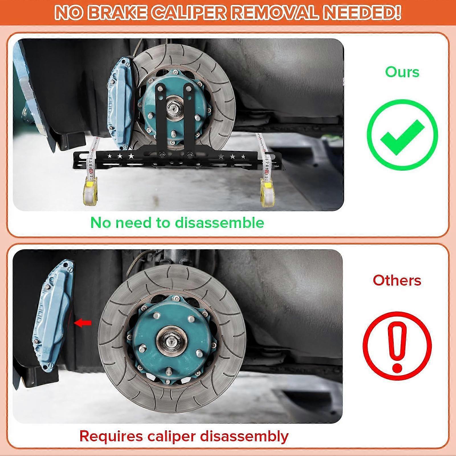 Wheel Alignment Tool Kit HeavyDuty Wheel Alignment Set With 2 Measuring Tapes For Car, Truck, Trailer And Motorcycle