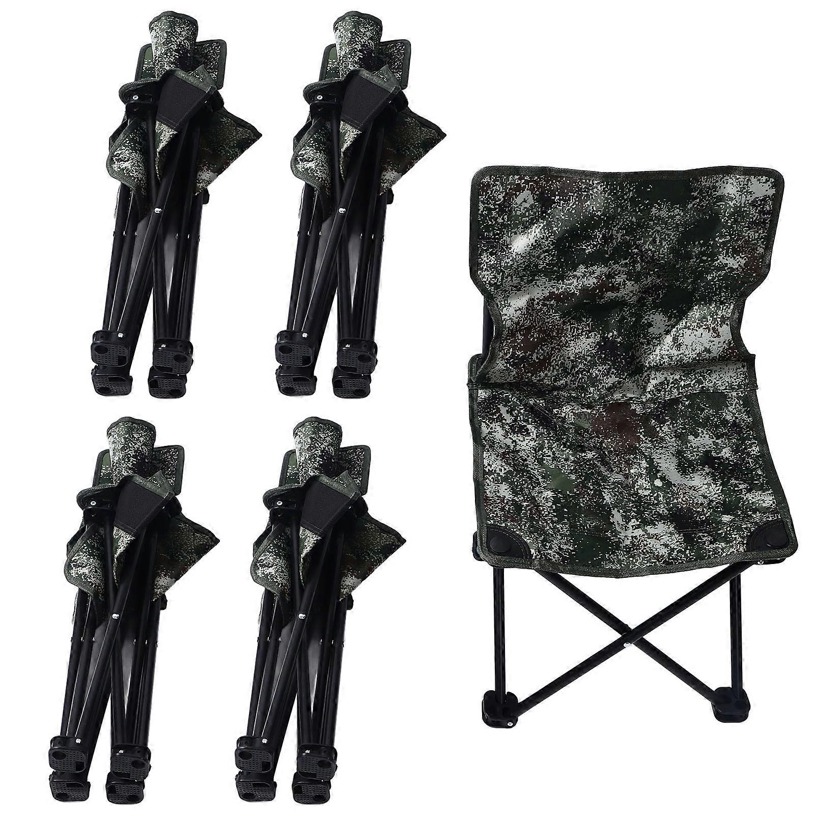 5Pcs Camping Folding Table & Chairs Set, 600D Oxford, Portable