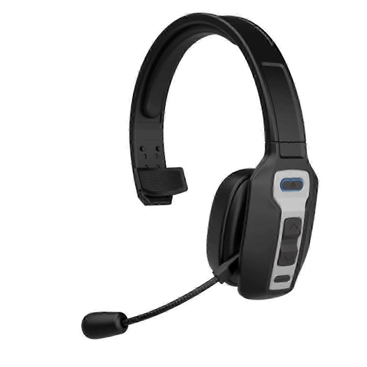 Bluetooth Headset with Microphone Trucker AI Noise Cancelling and Mute Butto