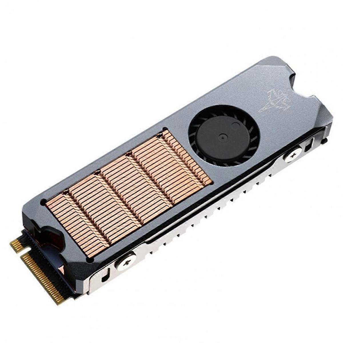 Fan SSD Radiator Professional Temperature Control Metal PWM Cooling Fan Hard Disk Heat Sink Thermal Pad for M.2 SSD