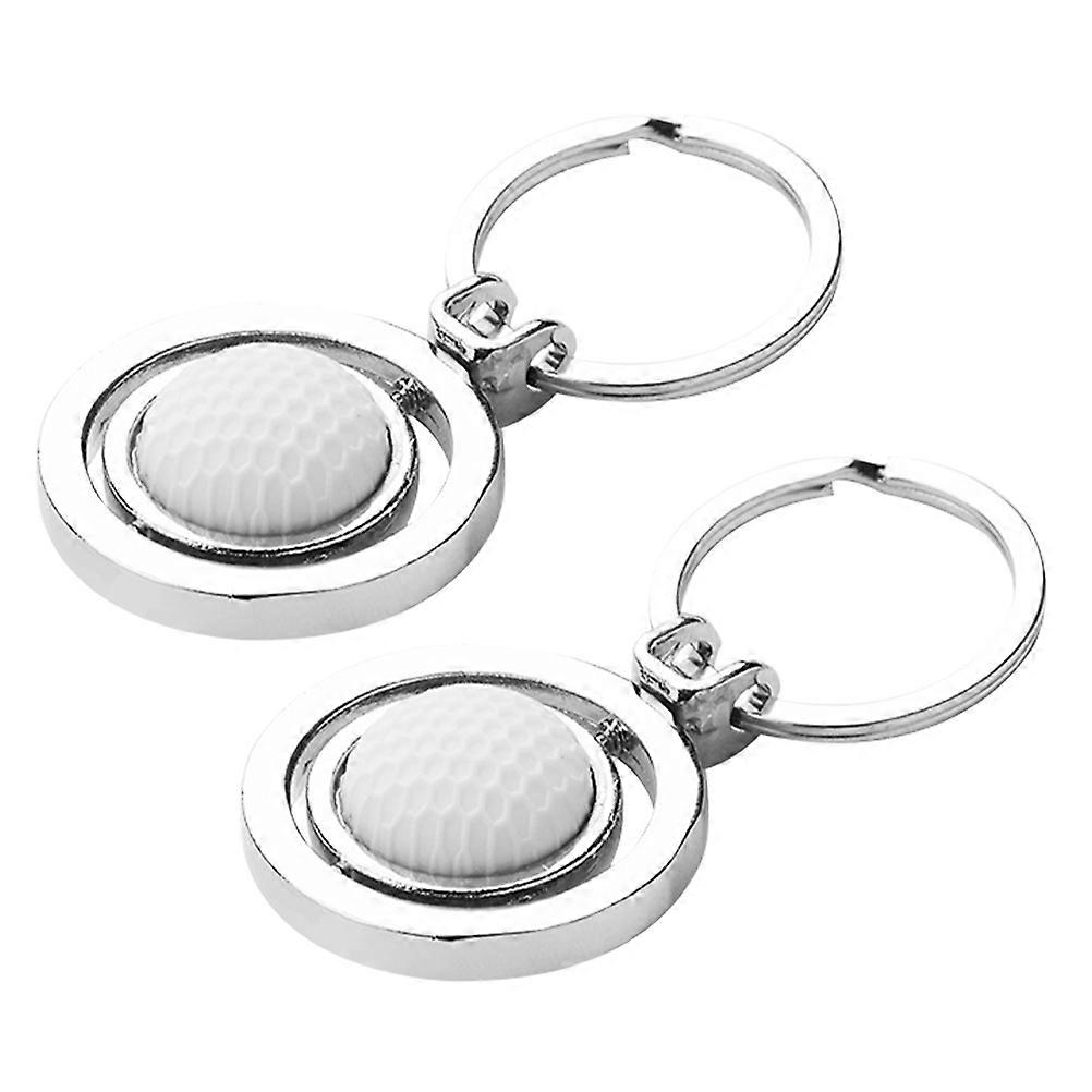 Sports Ball Key Chain Daily Use Zinc Alloy Separate Keys 2Pcs