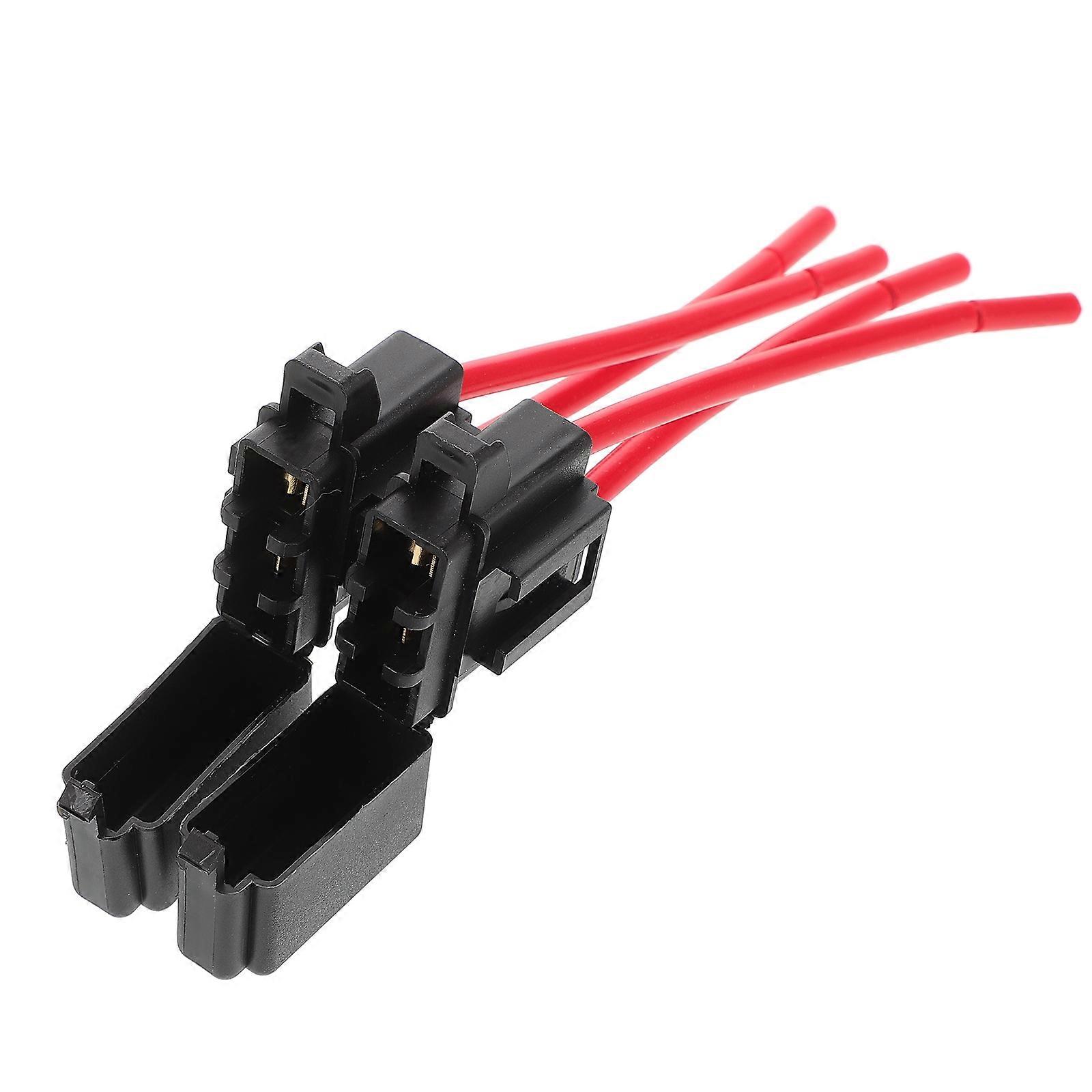 Automotive Fuse Block Standalone Harness Fuse Block Motorcycle Fuse Block Sleek And Elegant Appearance Plastic Material 2Set