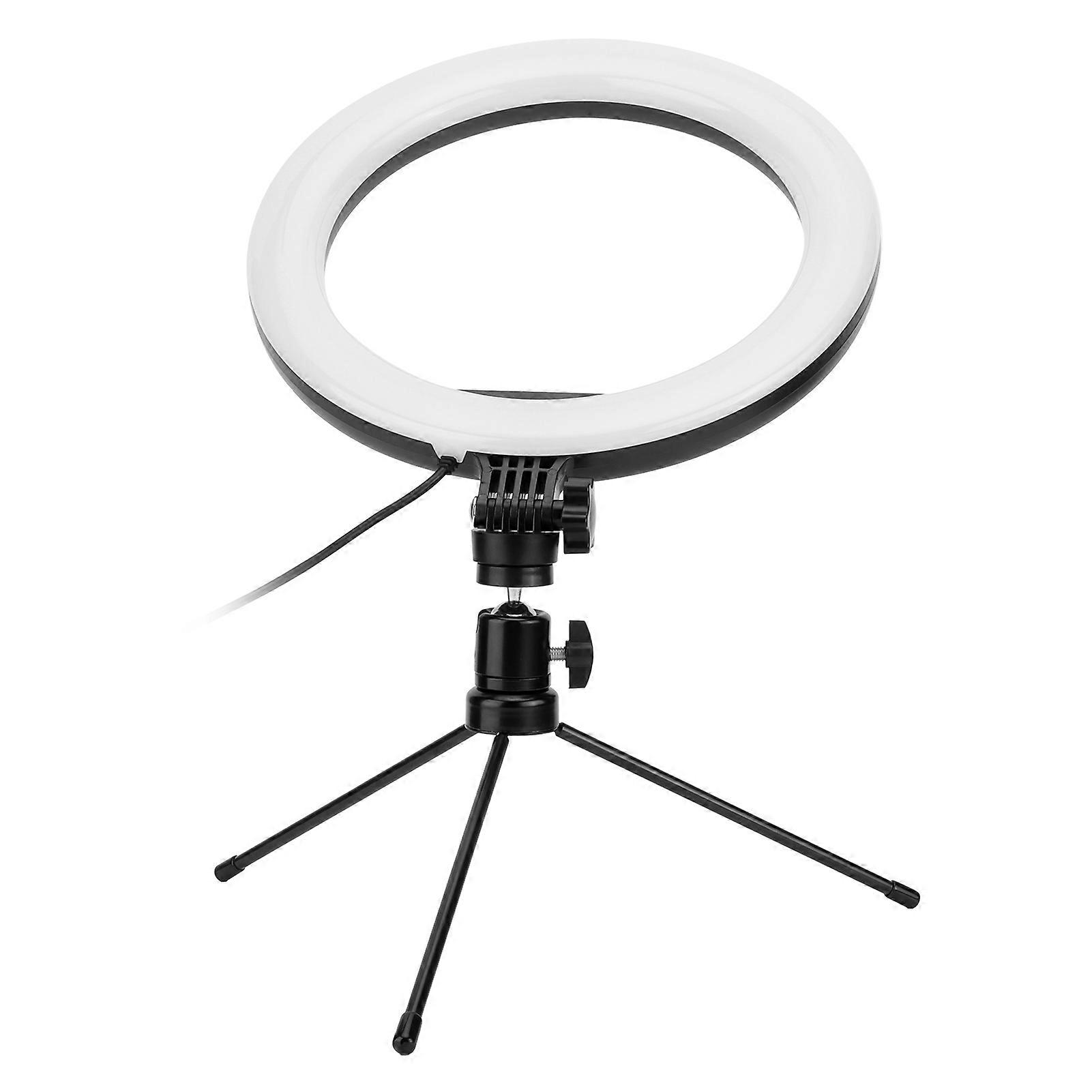 10in RGB LED Fill Light Ring with Desktop Tripod, Black