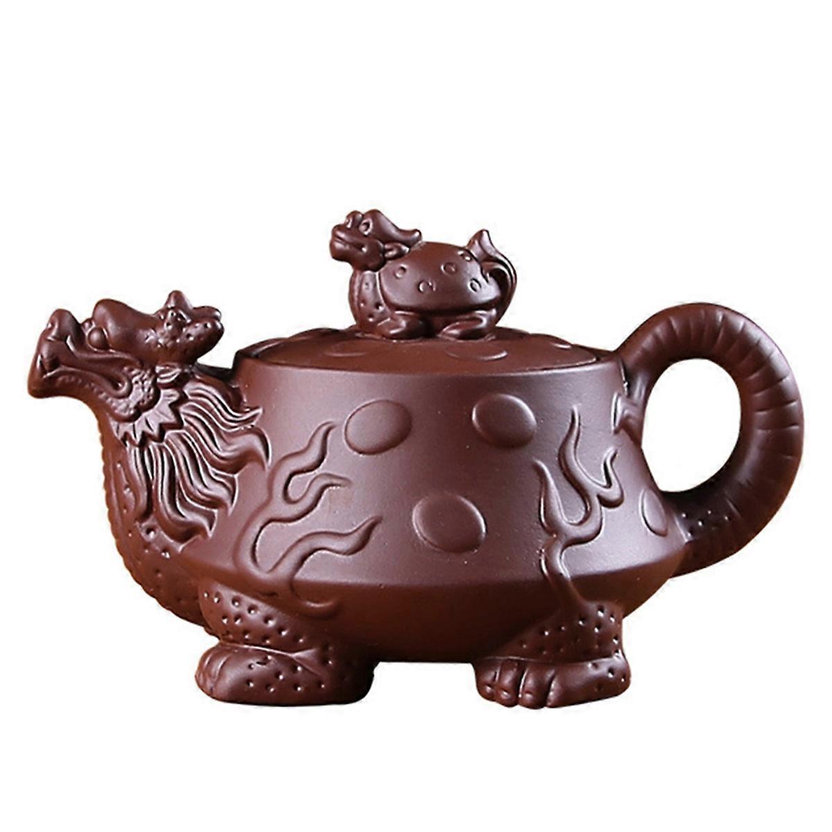 Traditional Chinese Tea Pot Red Clay Teapot Teapots Puer Tea Set and Coffee Yixing Kettle Clay Teaware Teaware Cup Brown