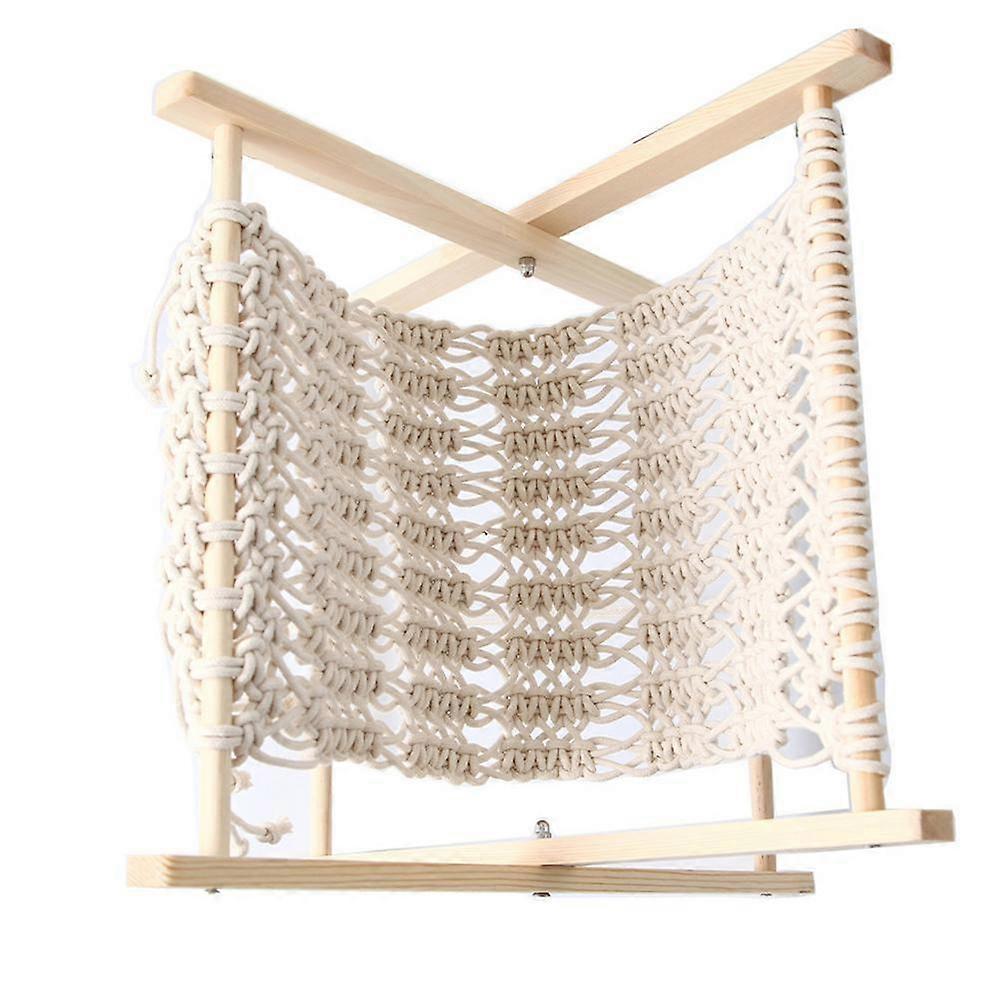 Bohemian Style Desk Magazine Rack Hand Vävd Vacker och Stark Vikbar Hållbar Hållare & Rack