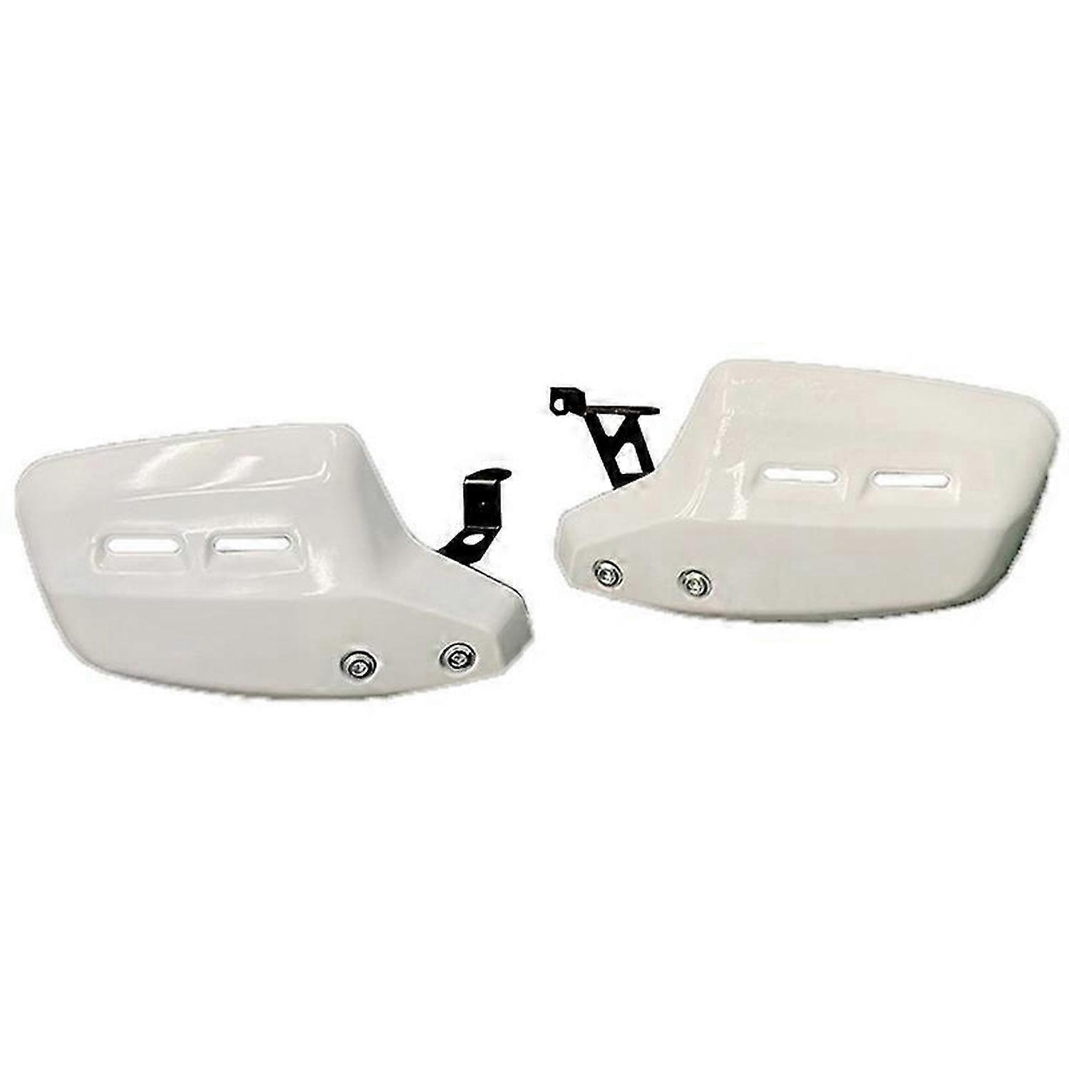 Motorcycle Handguards Protectors for (White)
