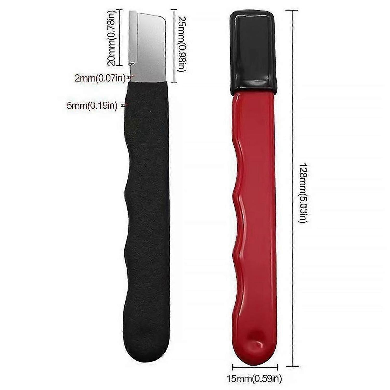 Portable Quick Sharpener, Hand Held Knife Garden Tool (Red)