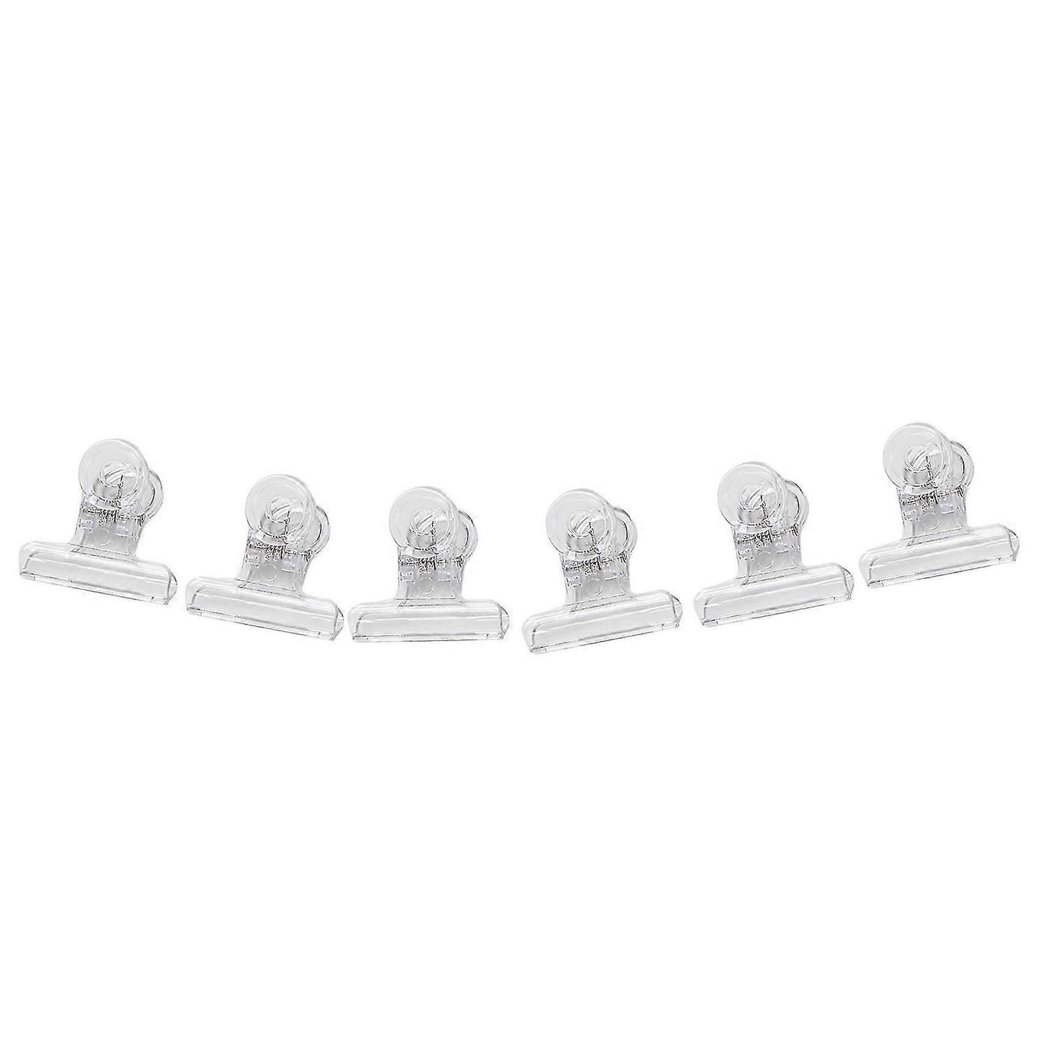 6Pcs/Set Rusian C Curve Nail Clips Tool Acrylic Nails Transparent