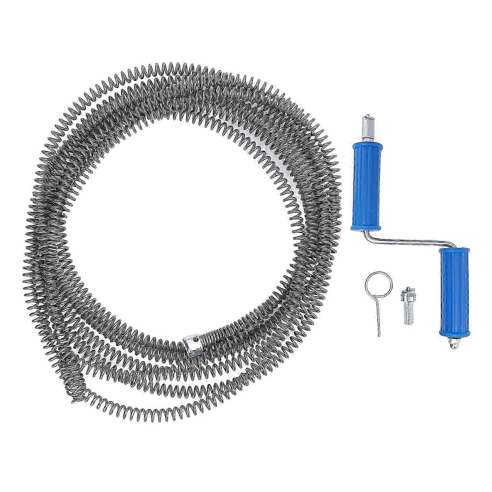 منظف الصرف المثاقب كابل الربيع 16 ملليمتر المرحاض سباكة ثعبان أنابيب أنابيب الصرف الصحي منظف للمطبخ المنزلي حمام 3 متر / 9.8 قدم