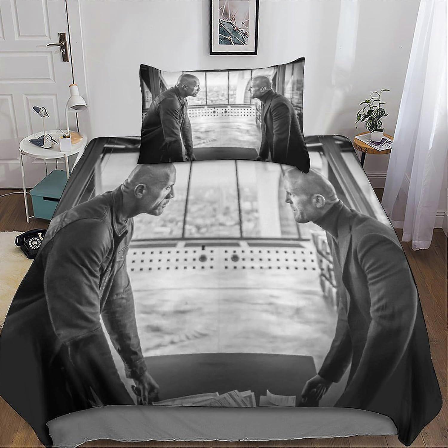 Fast \u0026 Furious 3D Bedding Set Duvet Cover 3-Piece Soft Microfiber with  Zipper Closure for, image size:1500x1500