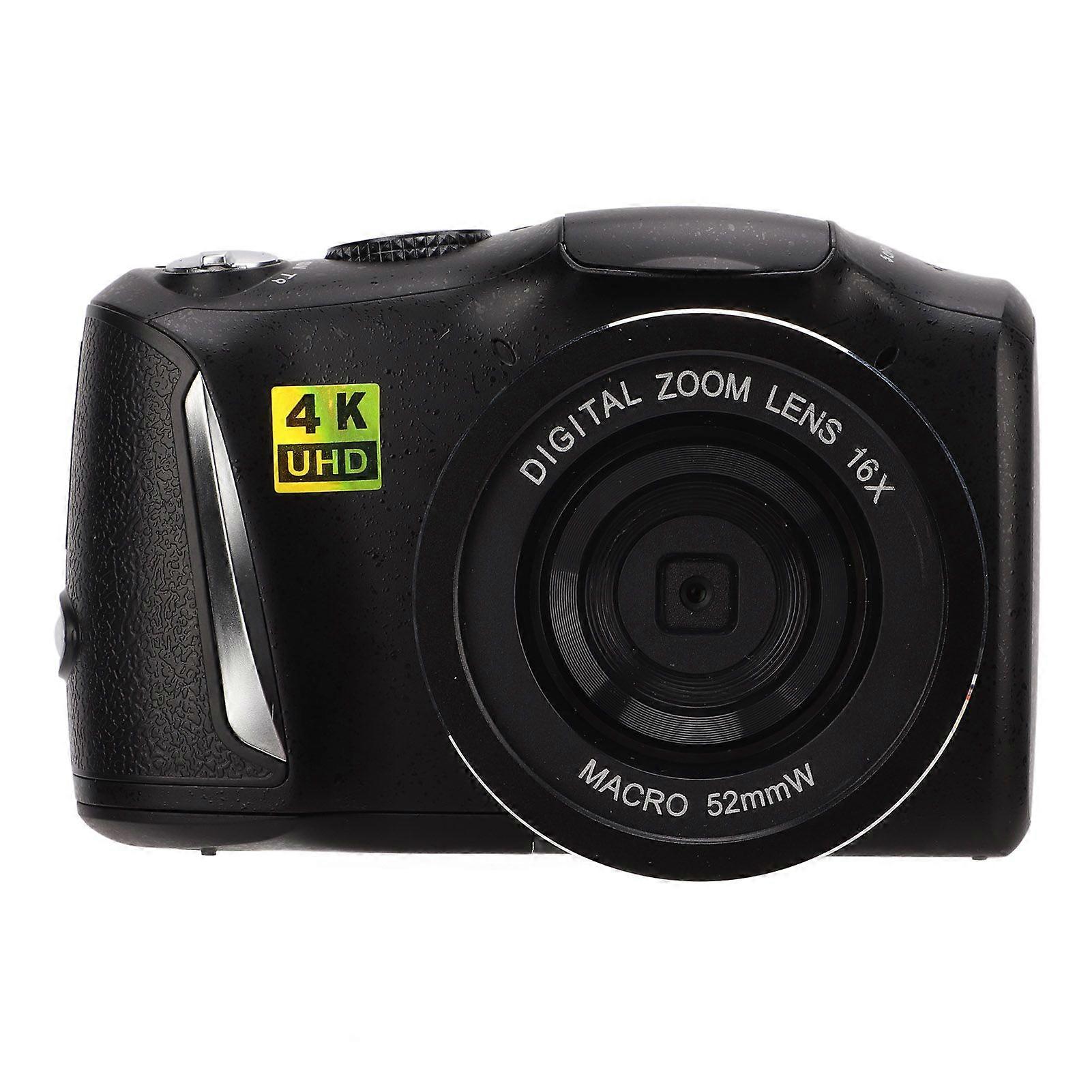 Câmera digital CDR3 4K Ultra HD 48MP Câmera de vídeo Câmera de vlog com zoom digital de 16X Tela de 3,0 polegadas