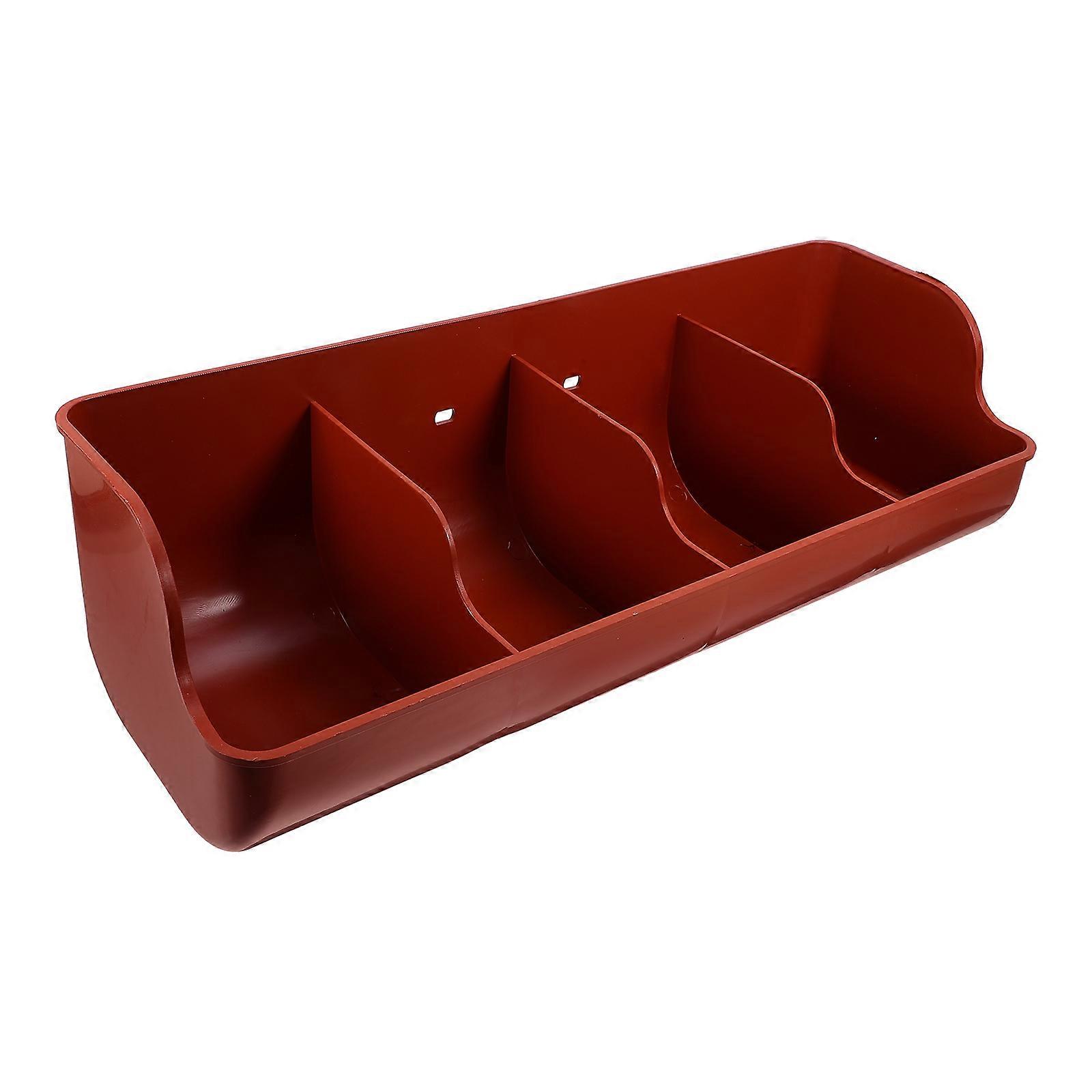 Pig Feeder Multi-Slots Feeding Trough for Pet Use 2Pcs Set