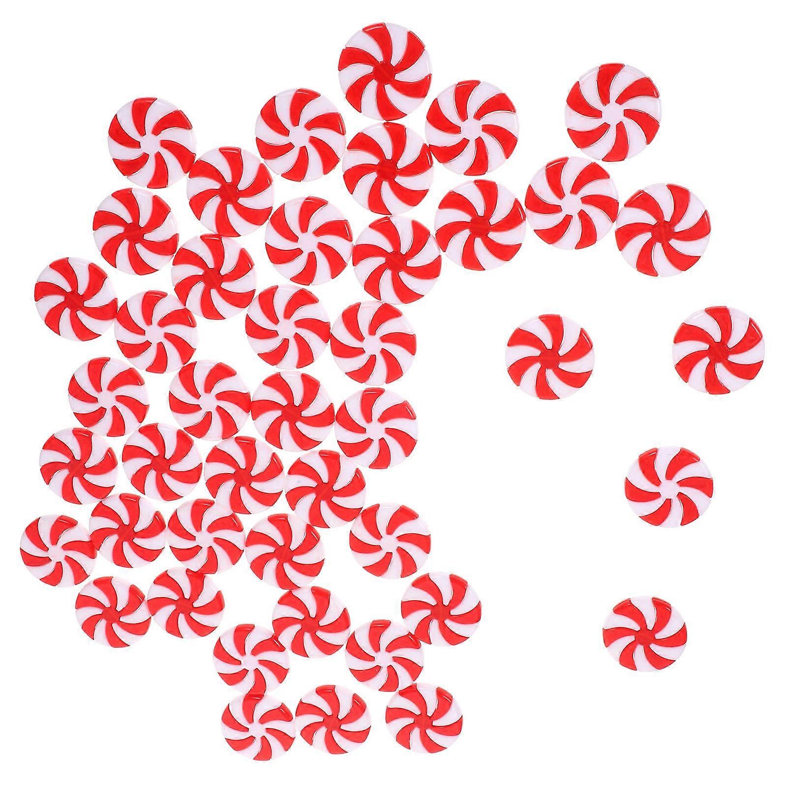 Christmas Tree Pendant for DIY Decorating 50Pcs Assorted Color Acrylic