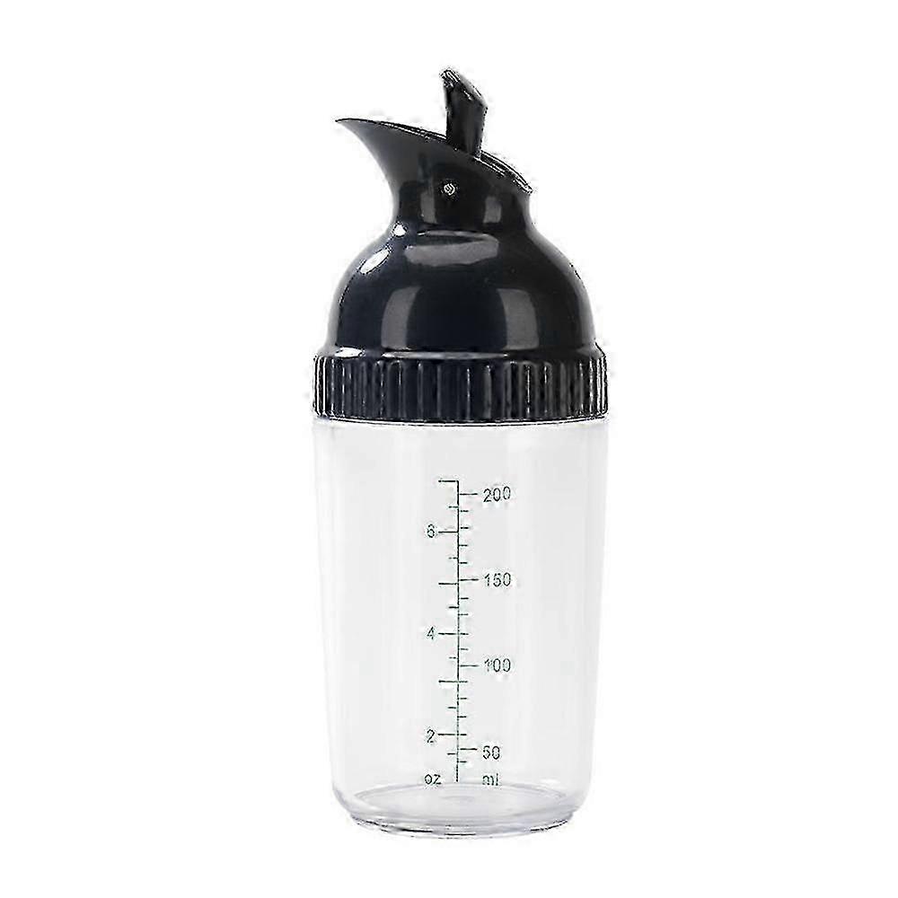 Leak-Proof Condiment Bottle with 200ml Salad Dressing Capacity and Shaker Jar