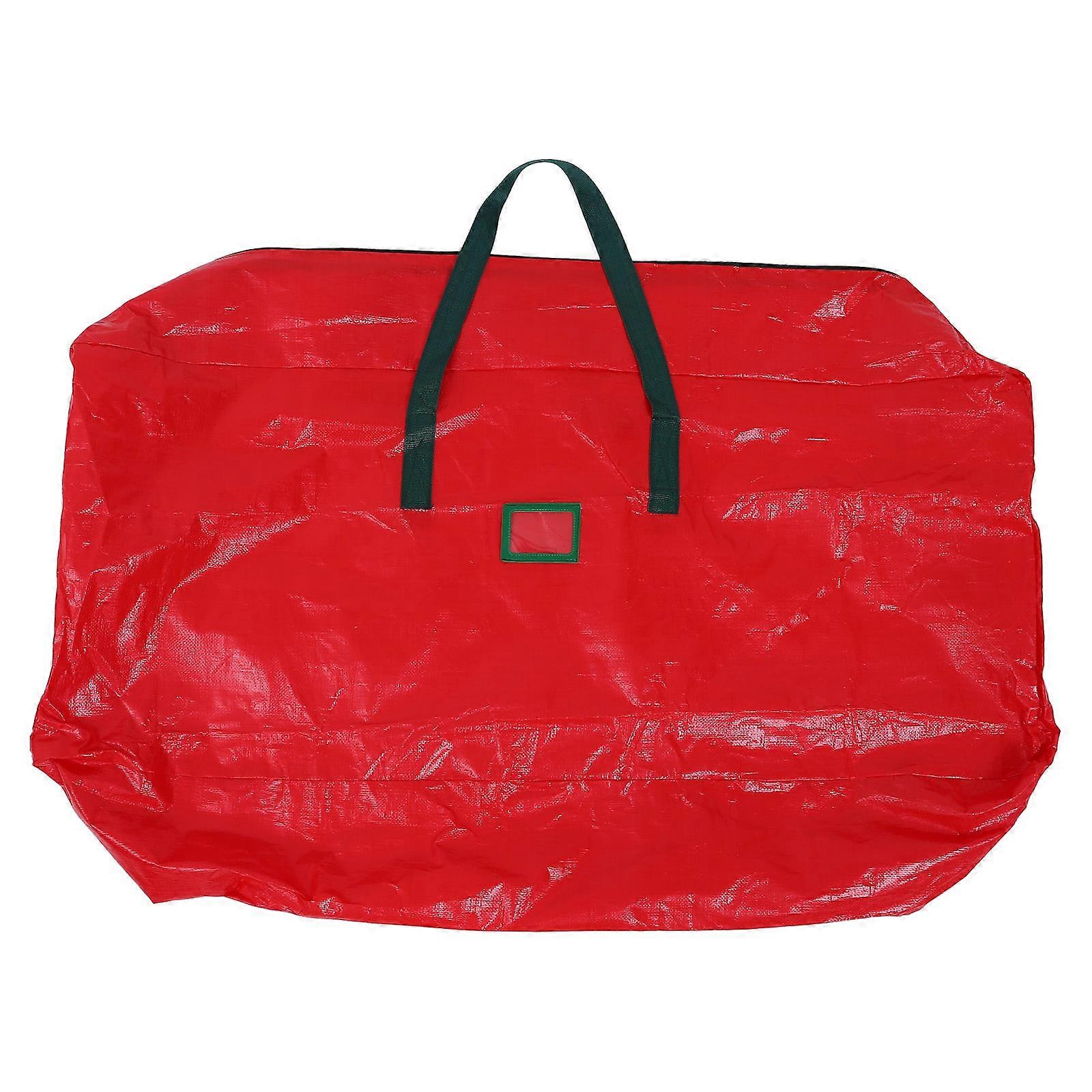 Christmas Tree Storage Cover Festive Season Storage Holder Red Polyethylene Insect-Proof Large Capacity Practical Use 1Pack