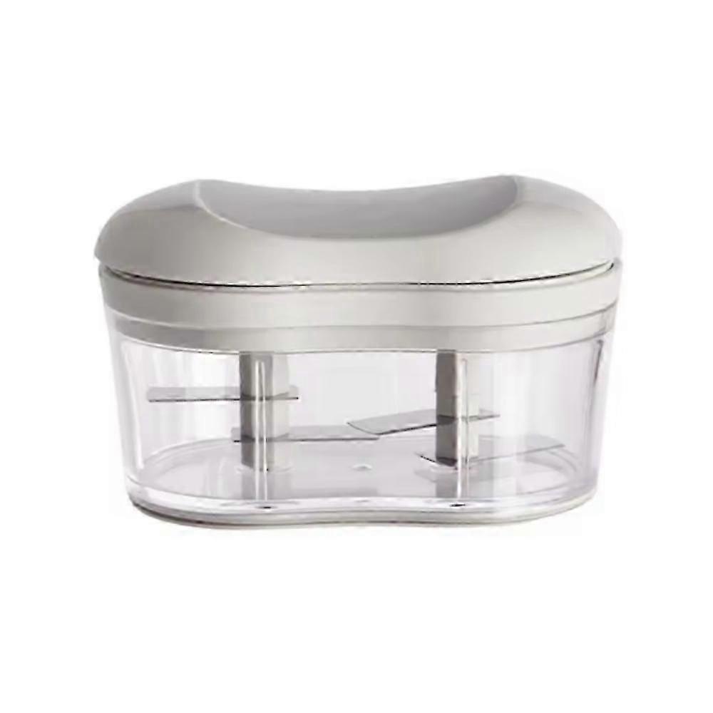 Food Chopper Manual Garlic Mincer Onion Vegetable Chopper Easy To Hand Push Cut