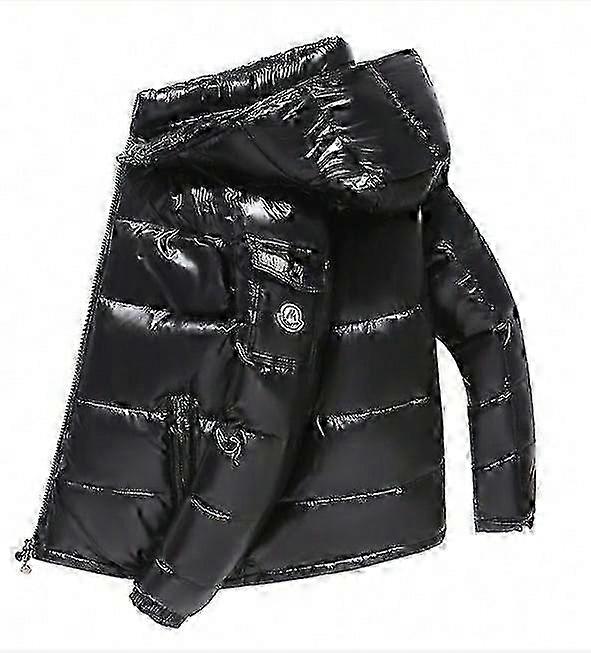 Shiny Down Jacket Winter Jacket Stand Collar Down Jacket With Hood Fz51-2