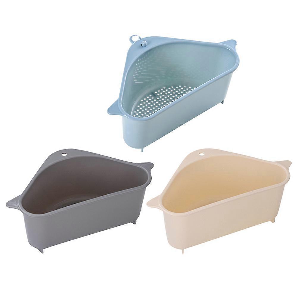 Faucet Storage Basket Sink Drain Rack for Storage 3Pcs Pack