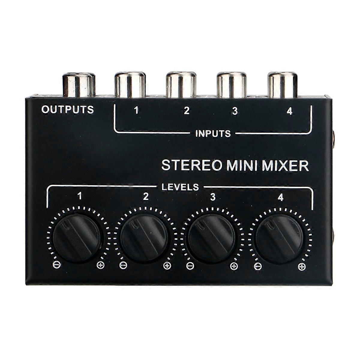 Mini 4 Channel Passive Mixer Compact Musical Instrument