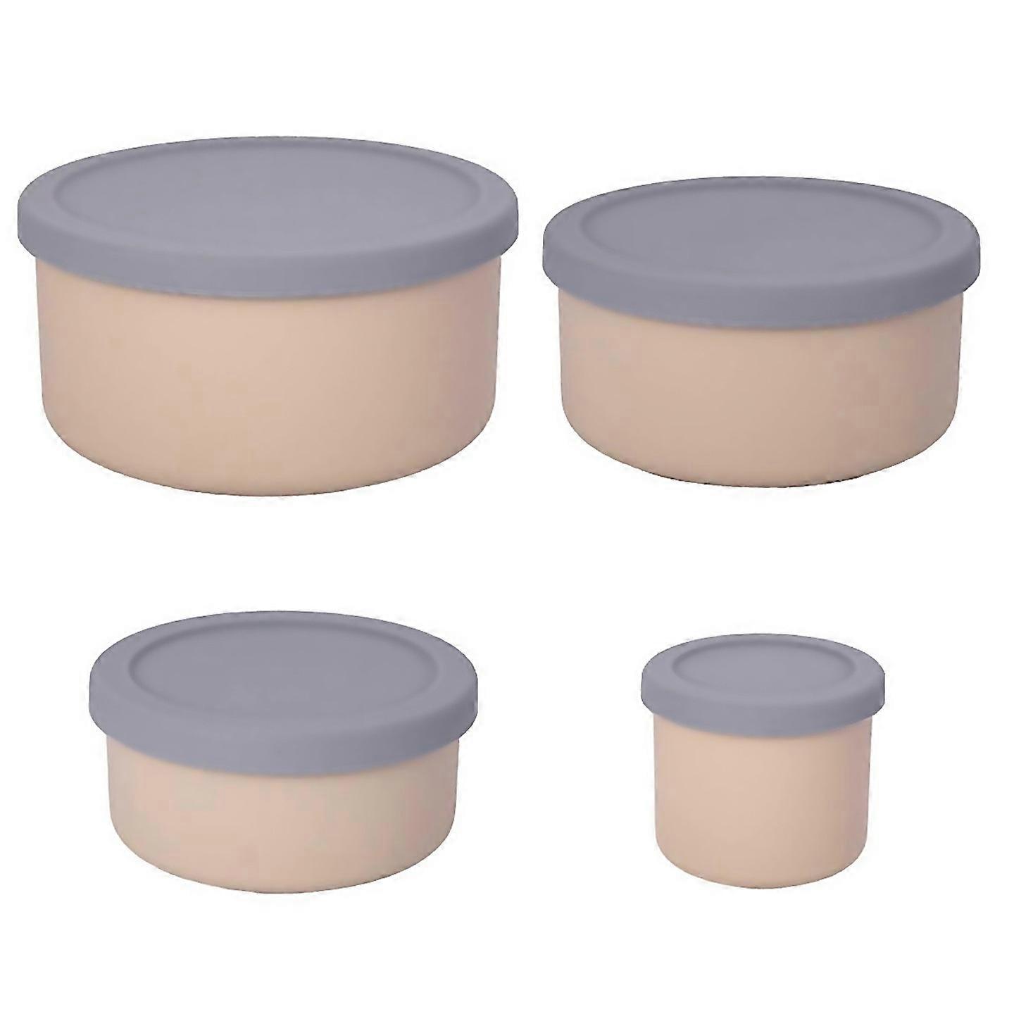 For Silicone Food Storage Containers With Lids Leak Proof Space Saving Designed For Modern Living