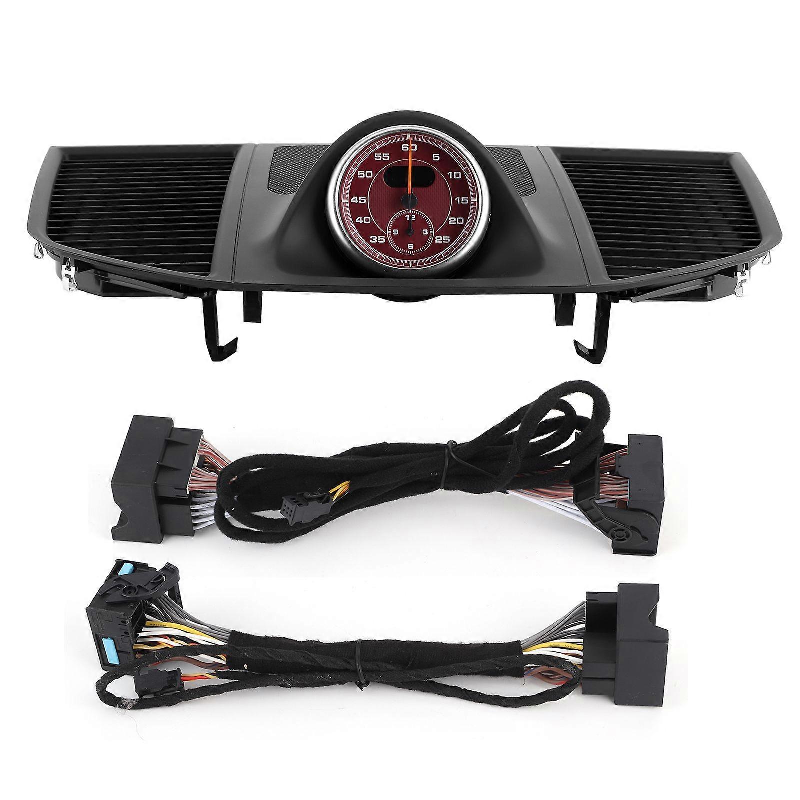 Car Dashboard Instrument Panel Upper Cover Chronometer Fit for Porsche MACAN 20142020(Chronomtre rouge )