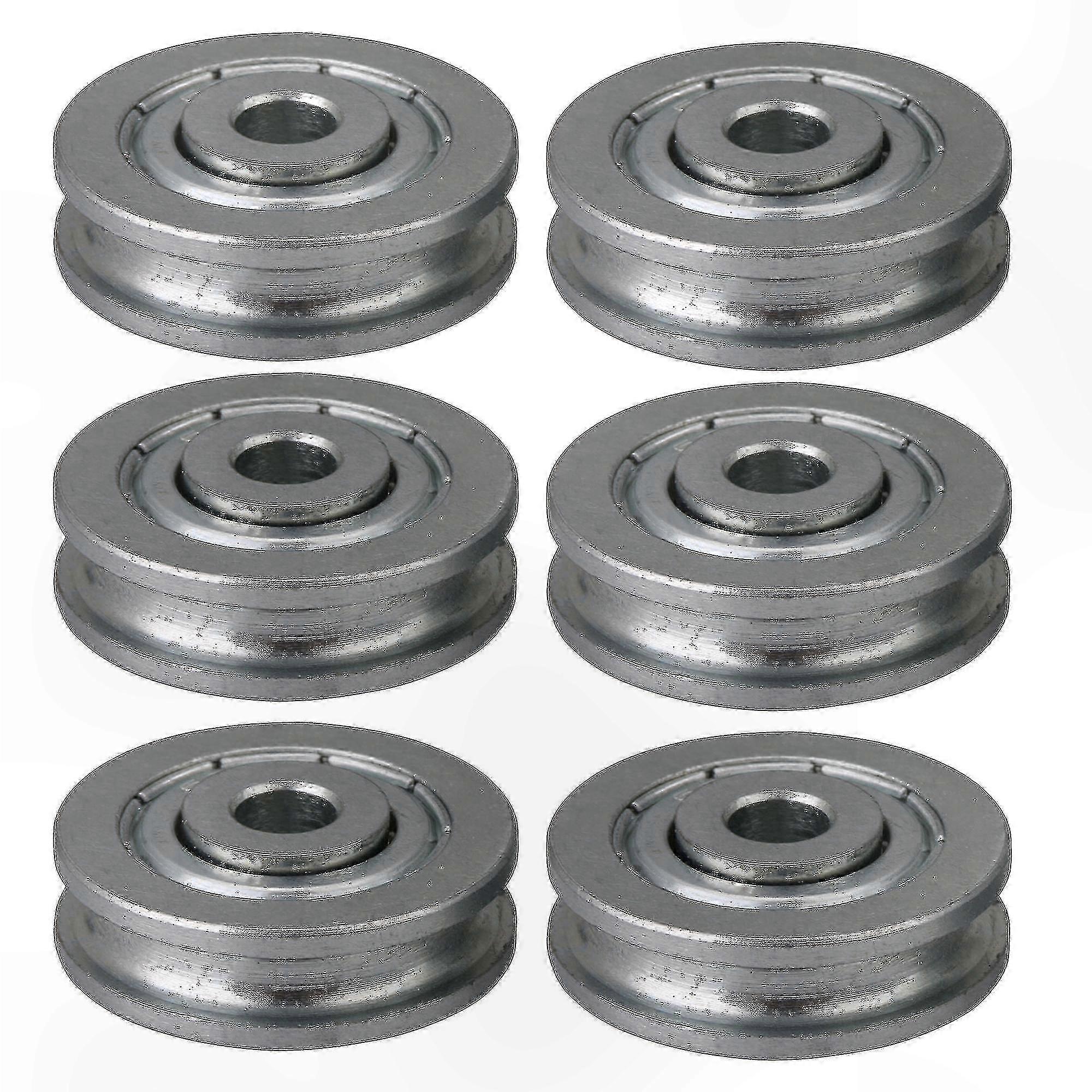 6-Pack Groove Idler Pulleys, 167kg Capacity for Smooth Motion Systems