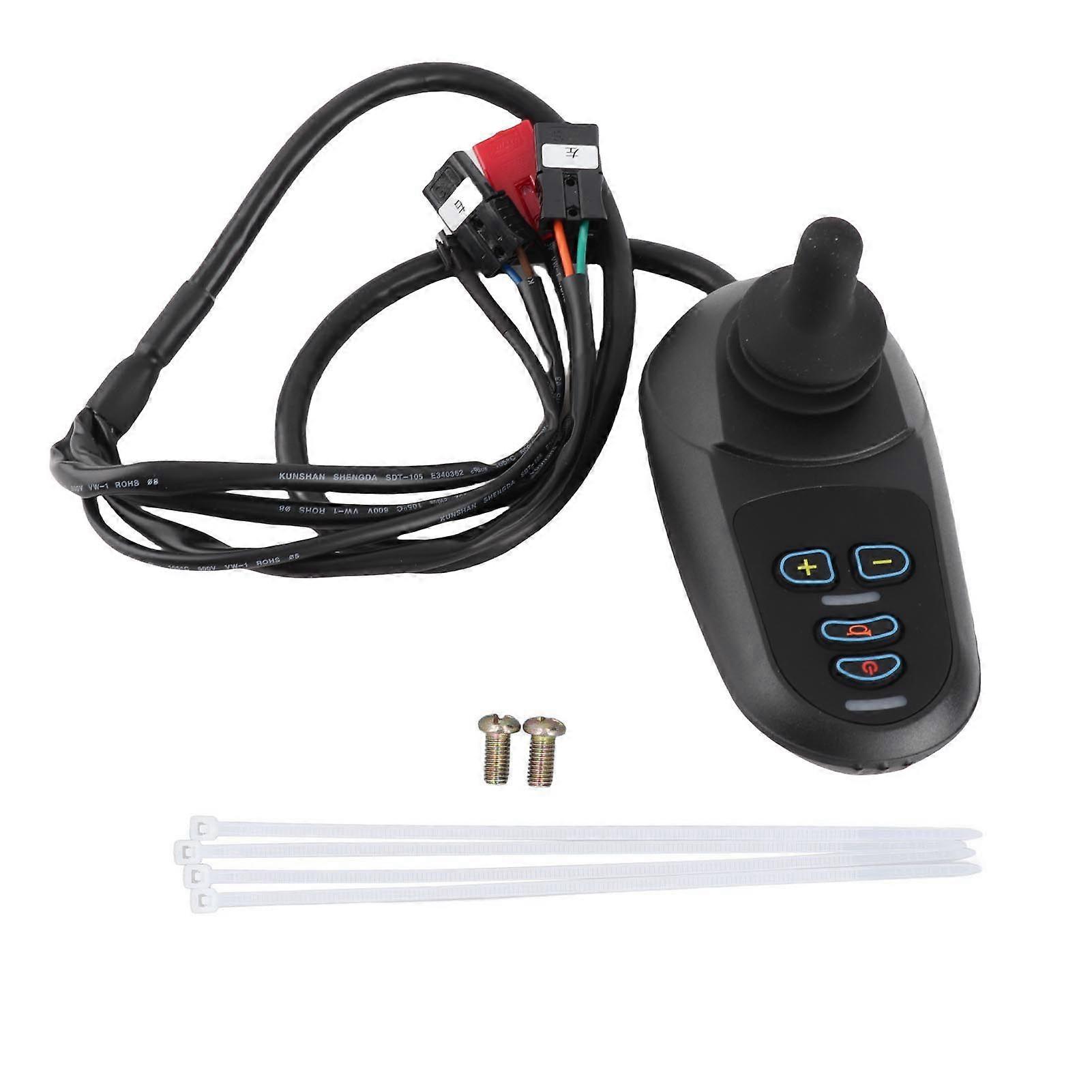 Electric Wheelchair Power Controller 50A 4 Keys Brush Electric Wheelchair Joystick Controller DC24V