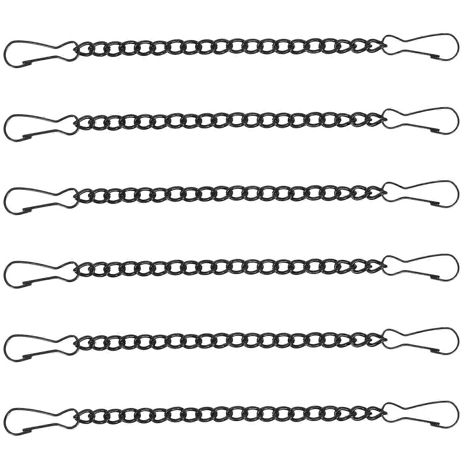 Black Glass Window Hanging Chains for Hanging 24Pcs Iron Metal Chains