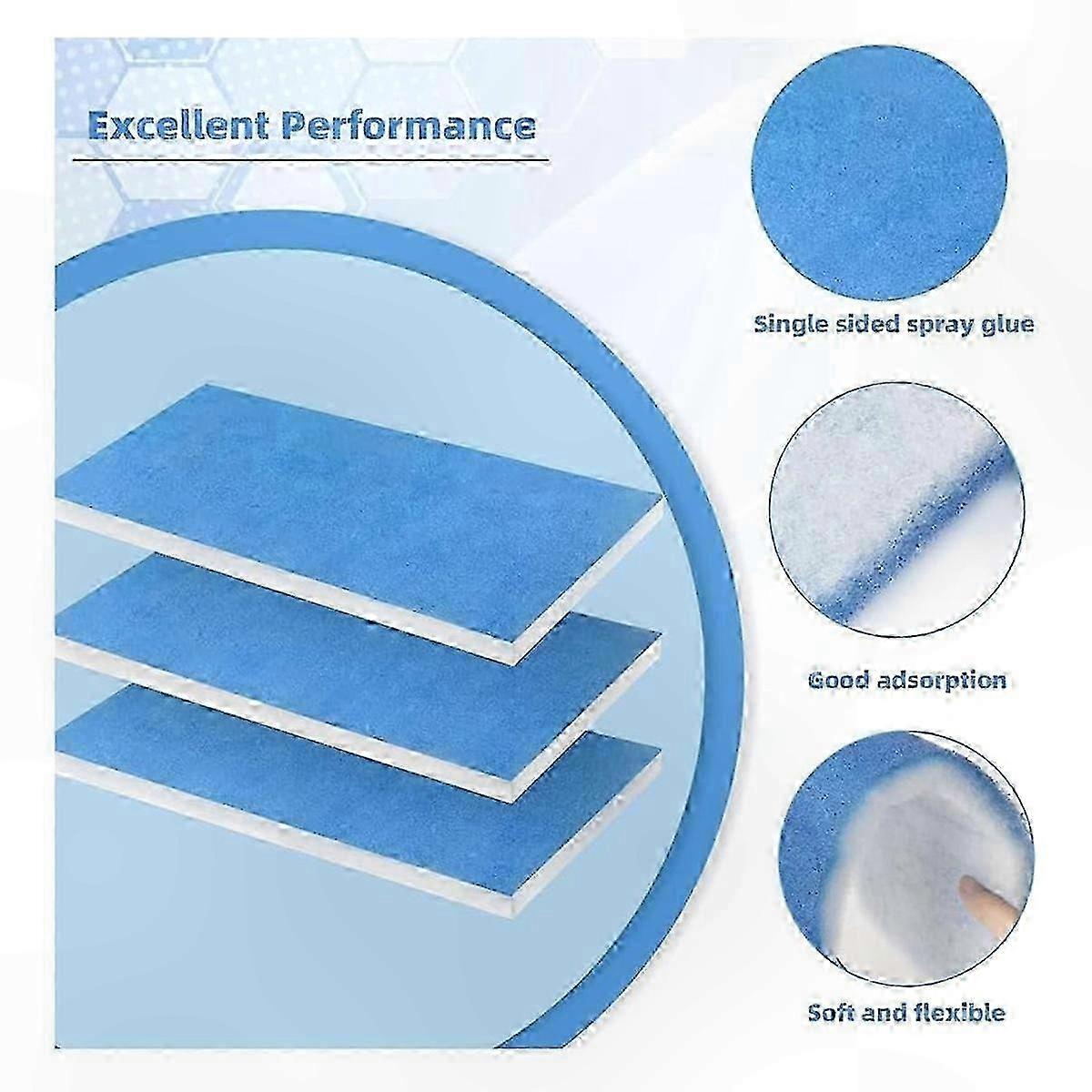 Replacement Filters for Airbrush and Spray Booth Exhaust Systems, 12-Pack