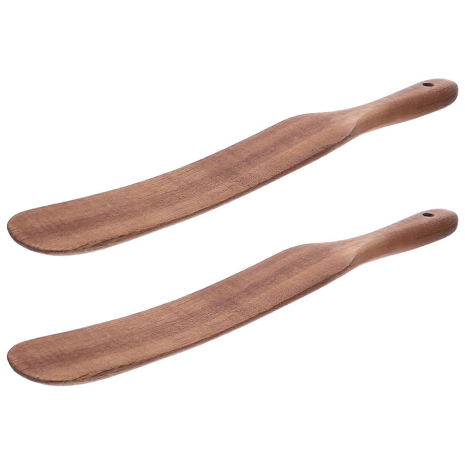 Long Handle Sourdough Spatula For Kitchen Use Ergonomic Rustic Charm 6 Pcs Ideal For Mixing And Scraping