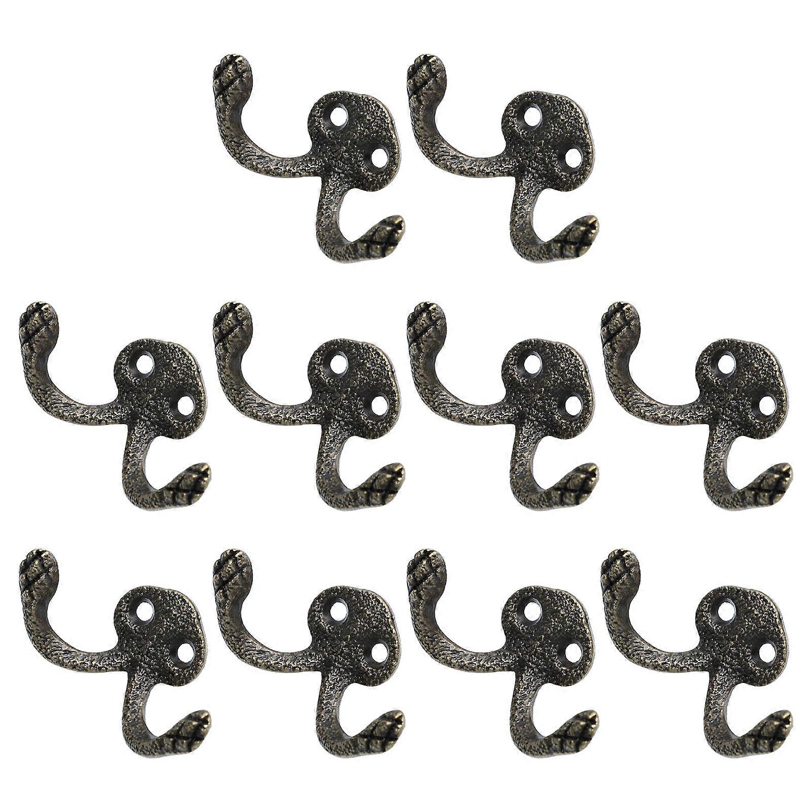 Multipurpose Zinc Alloy Wall Hooks 20 Pcs Retro Design Hanging Accessories For Home Use Easy Organization