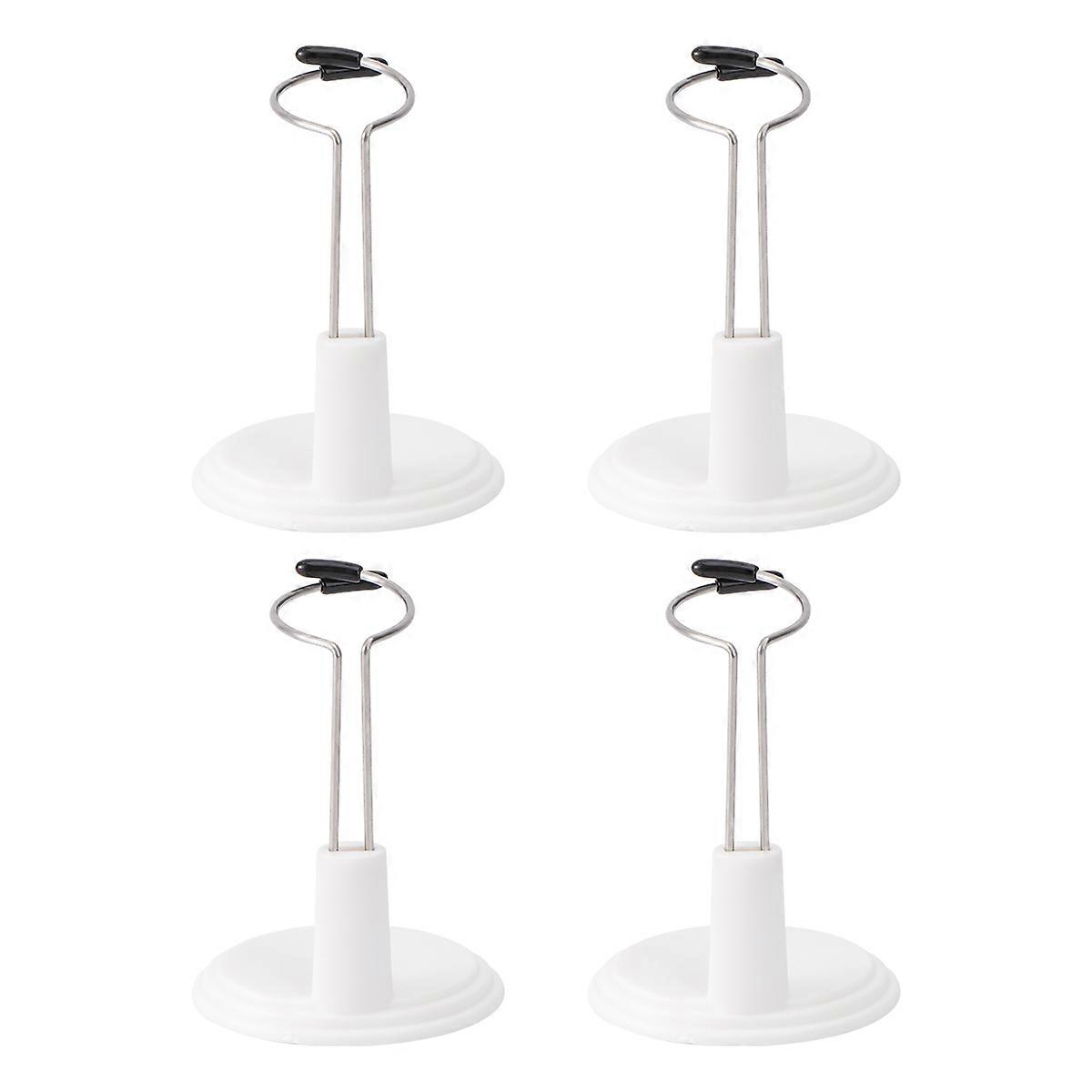 Fashion Doll Display Rack For Home Organization Rectangular Shape 15cm White 12Pcs