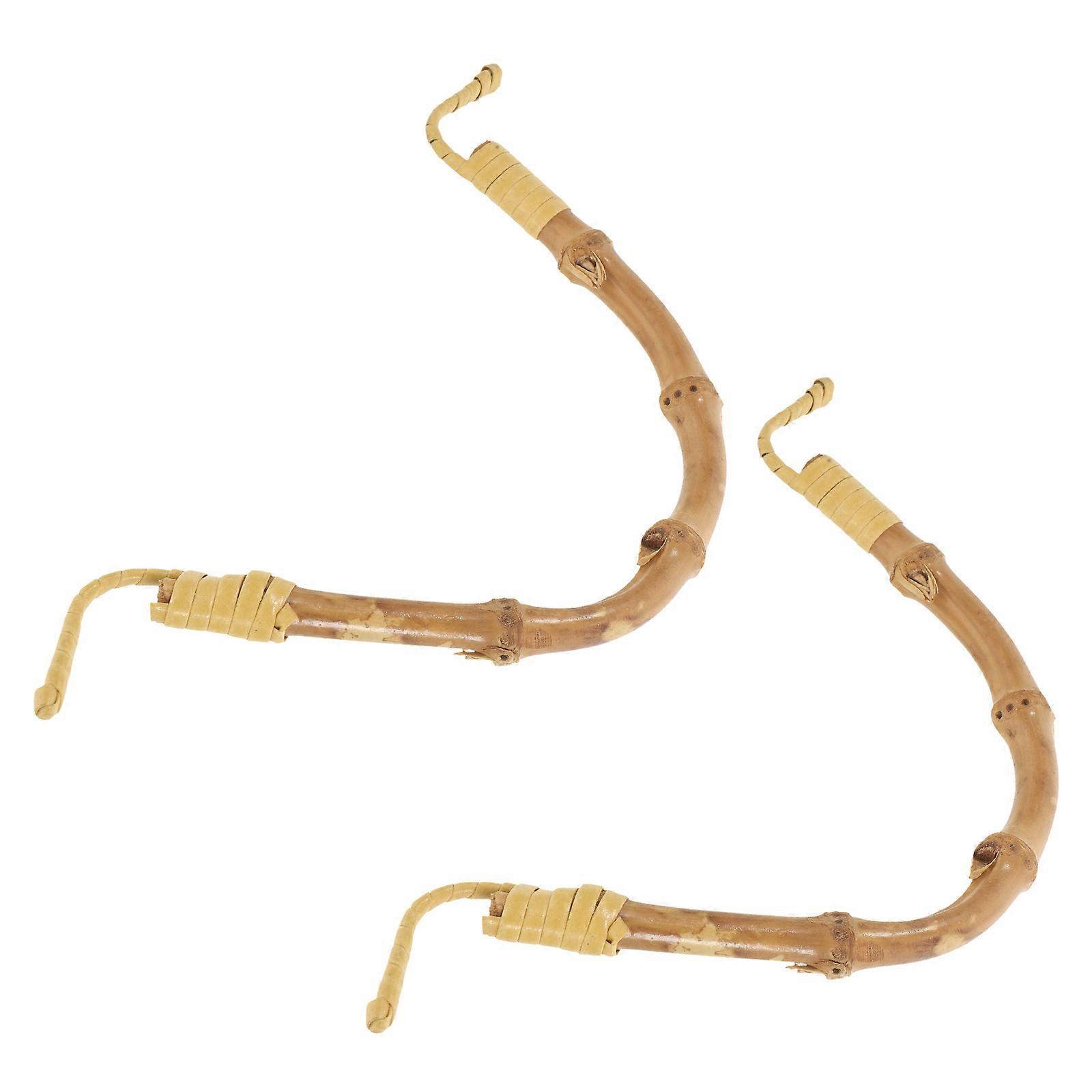 4Pcs Rattan Teapot Handles for Loose Tea Brewing in Light Yellow Color