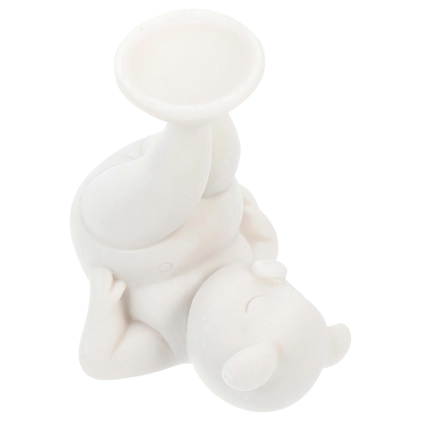 Piggy Shape Crystal Sphere Base Display Holder Home Office Decor 7.20X6.00X5.20CM 2Pcs