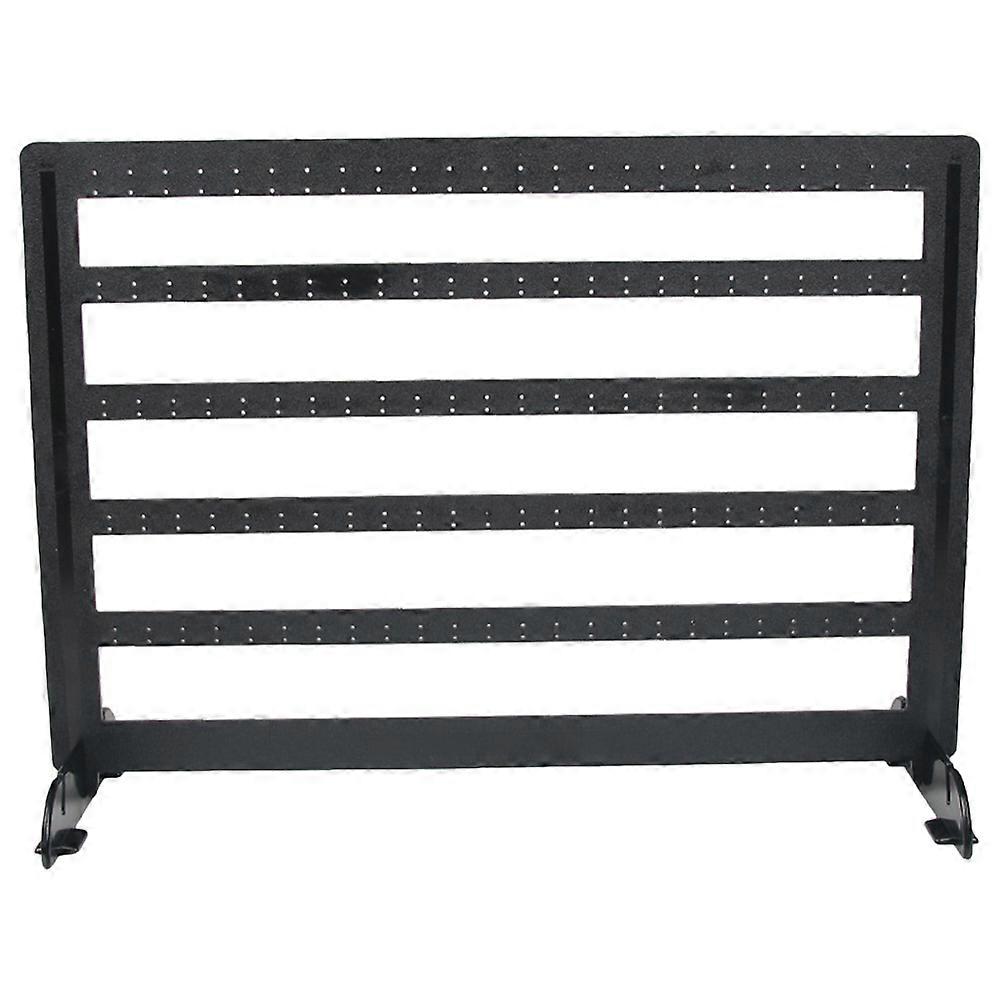 Earring Display Rack For Women Chic Shape Detachable Desktop Use Black ABS Storage 1Pcs